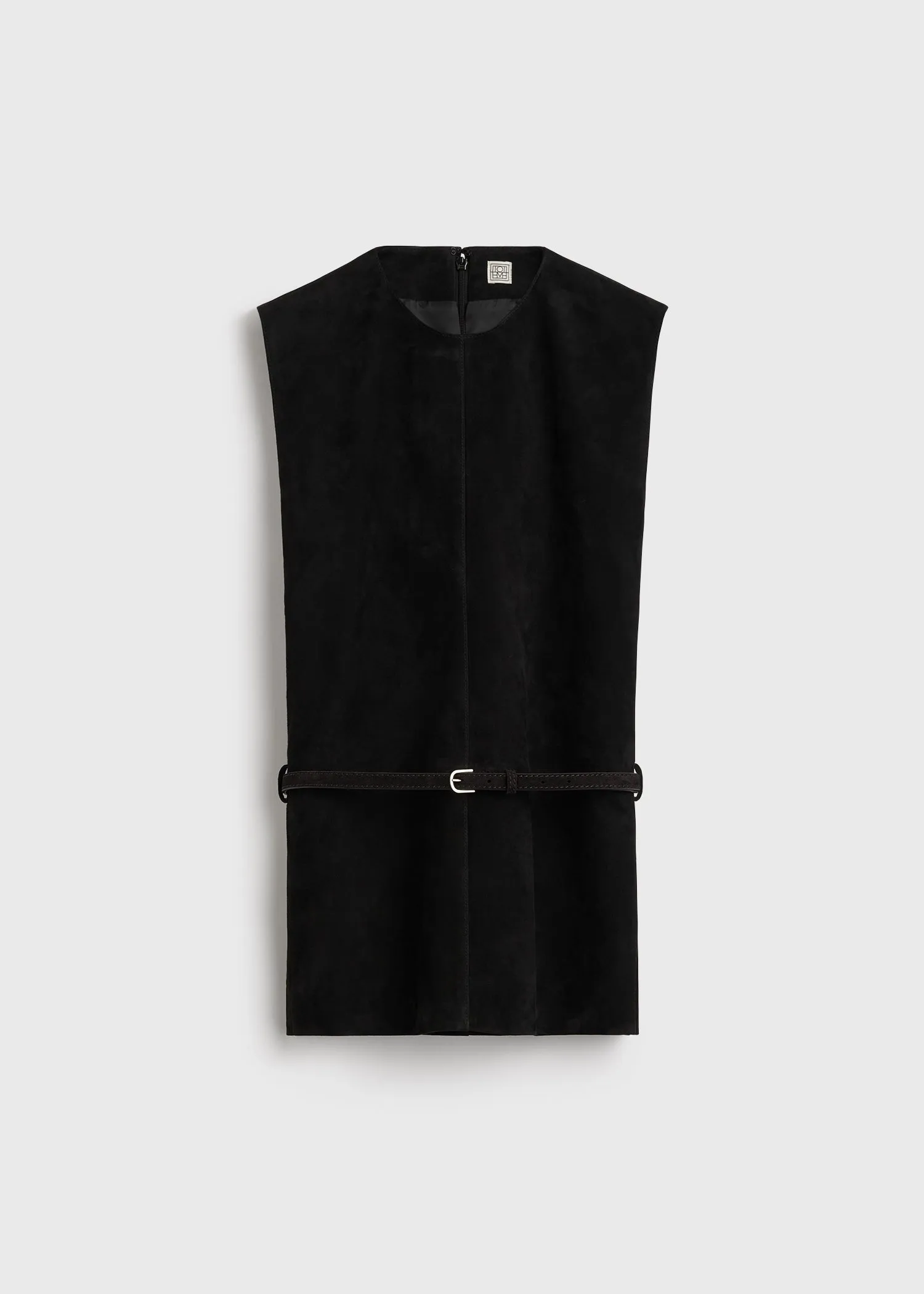 Belted suede top black sold by Toteme product image thumbnail 5