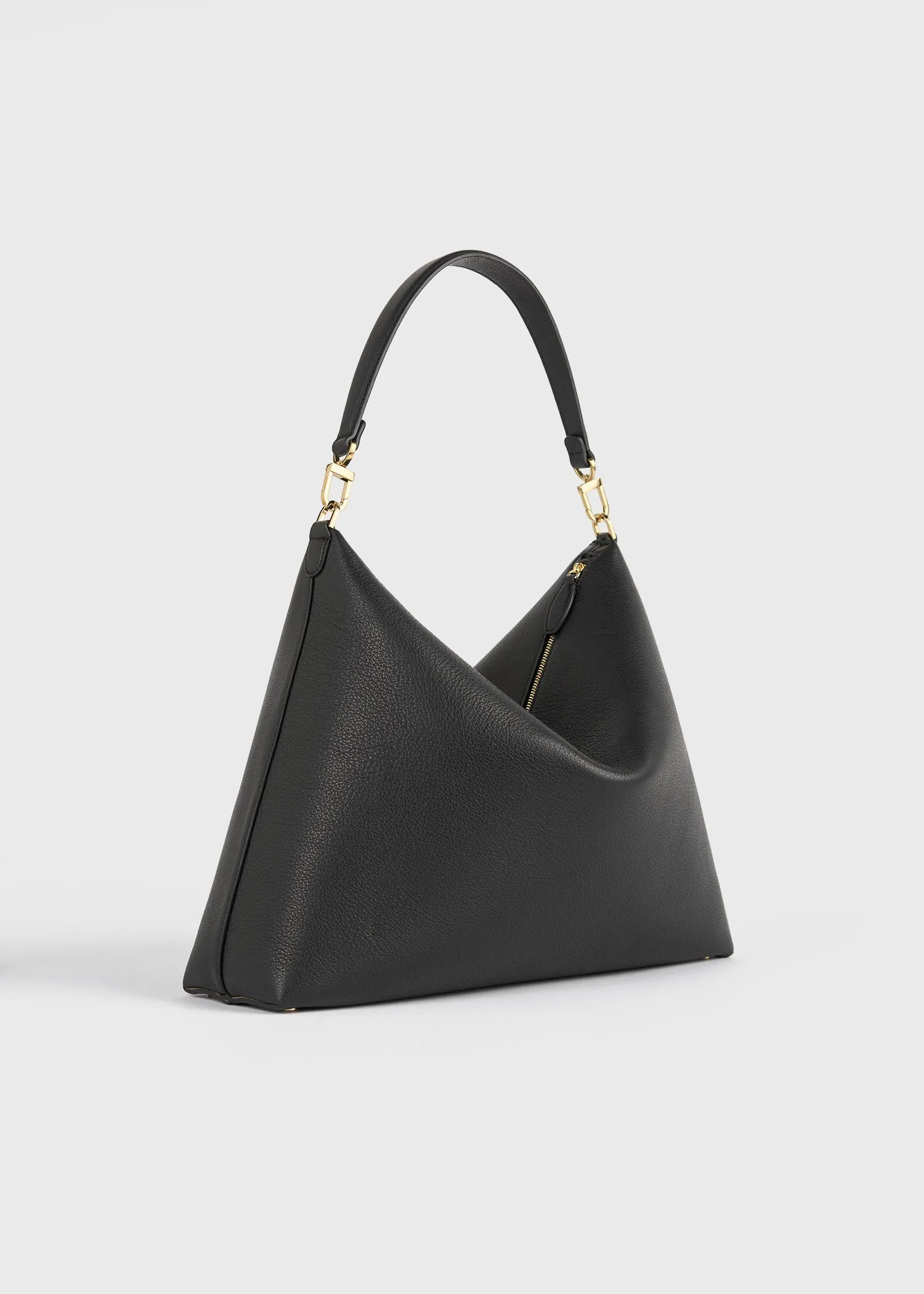 Medium Bevel grained-leather bag black sold by Toteme product image thumbnail 4