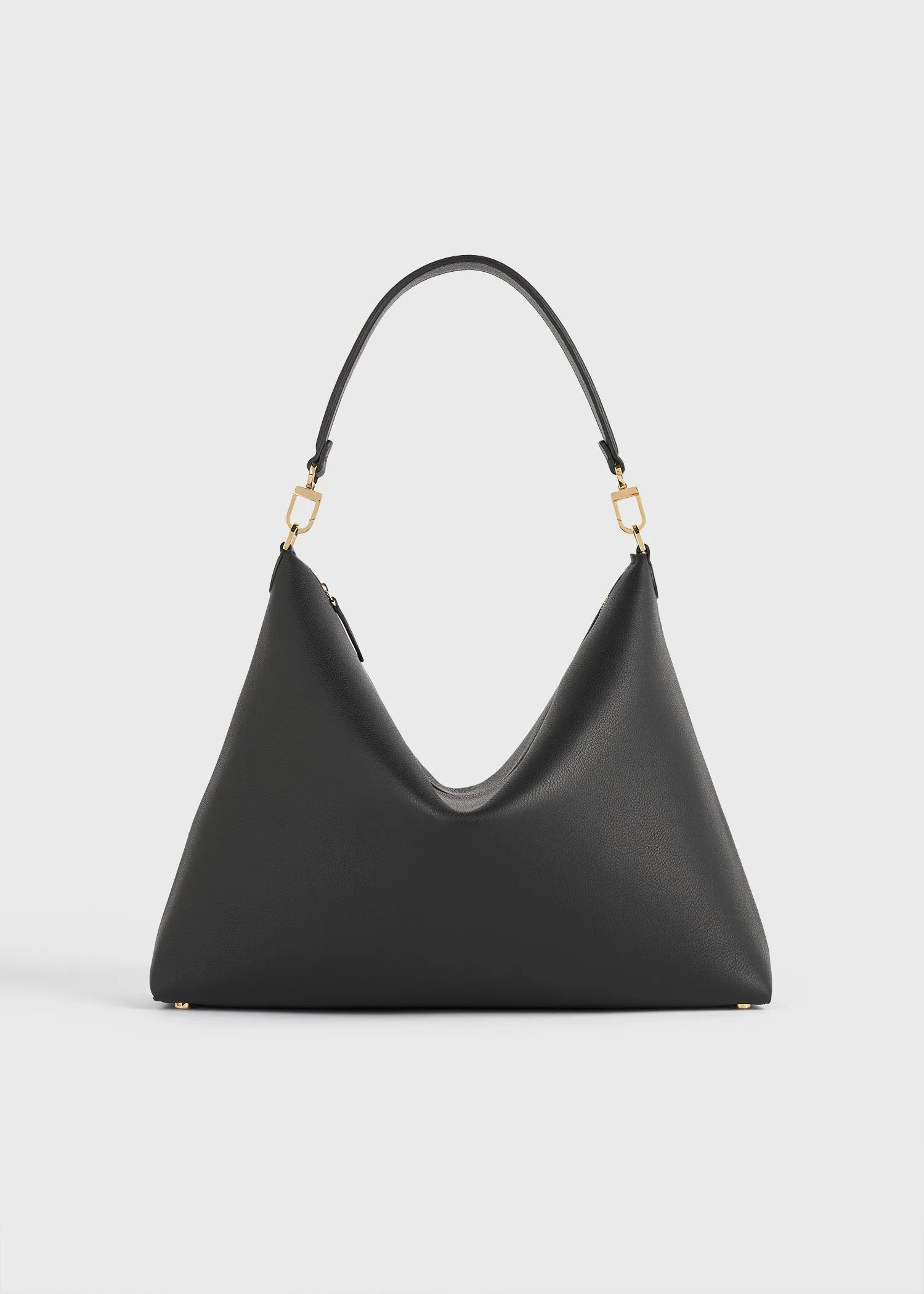 Medium Bevel grained-leather bag black sold by Toteme