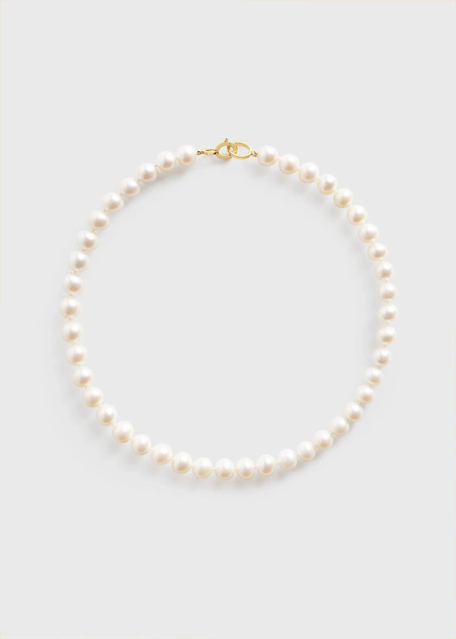 Infinity pearl choker white sold by Toteme