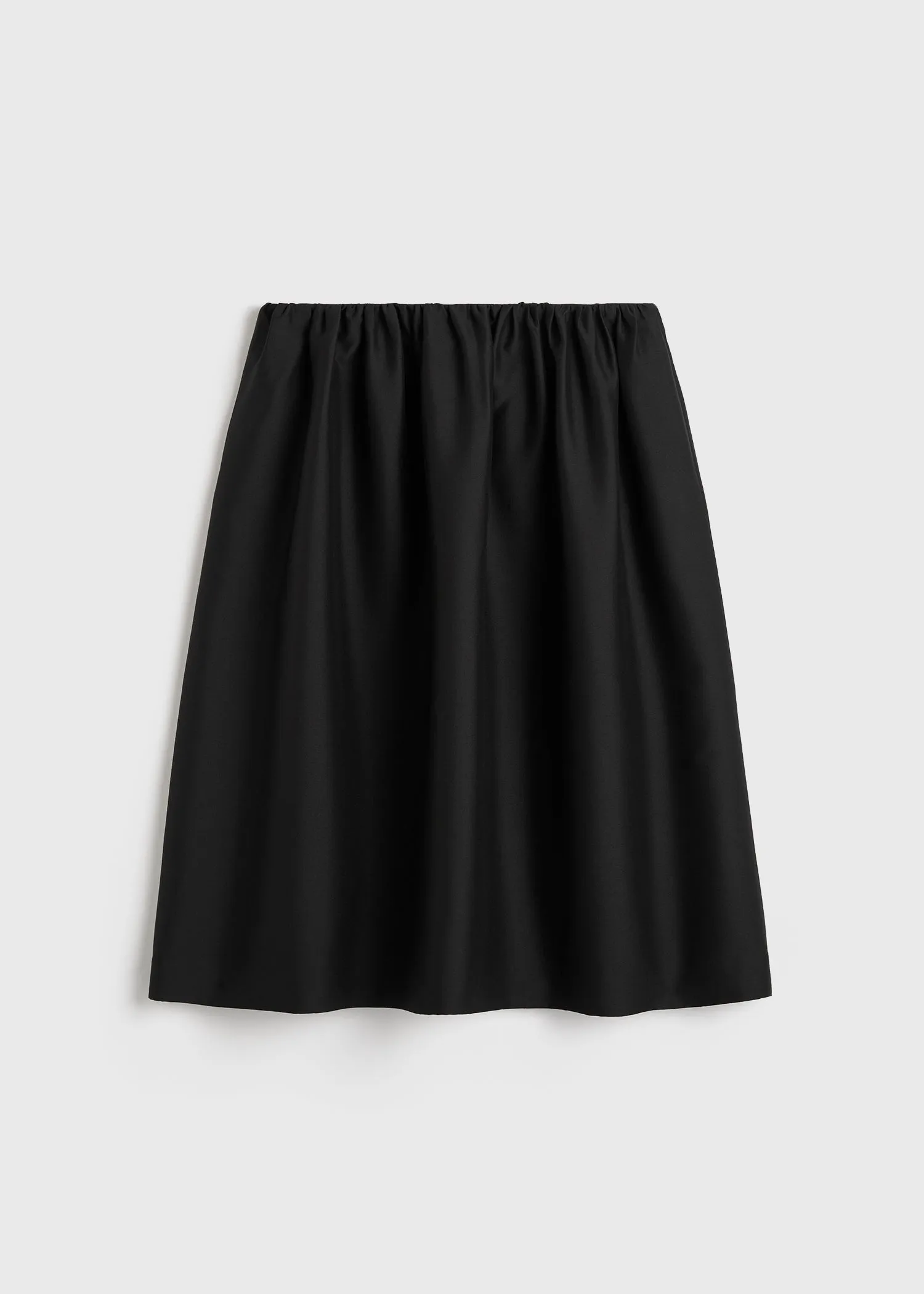 Gathered evening skirt black sold by Toteme product image thumbnail 5
