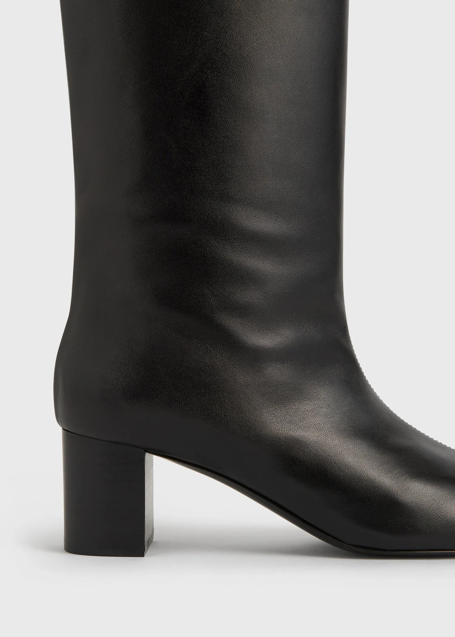 Downtown nappa knee-high boots black sold by Toteme product image thumbnail 5