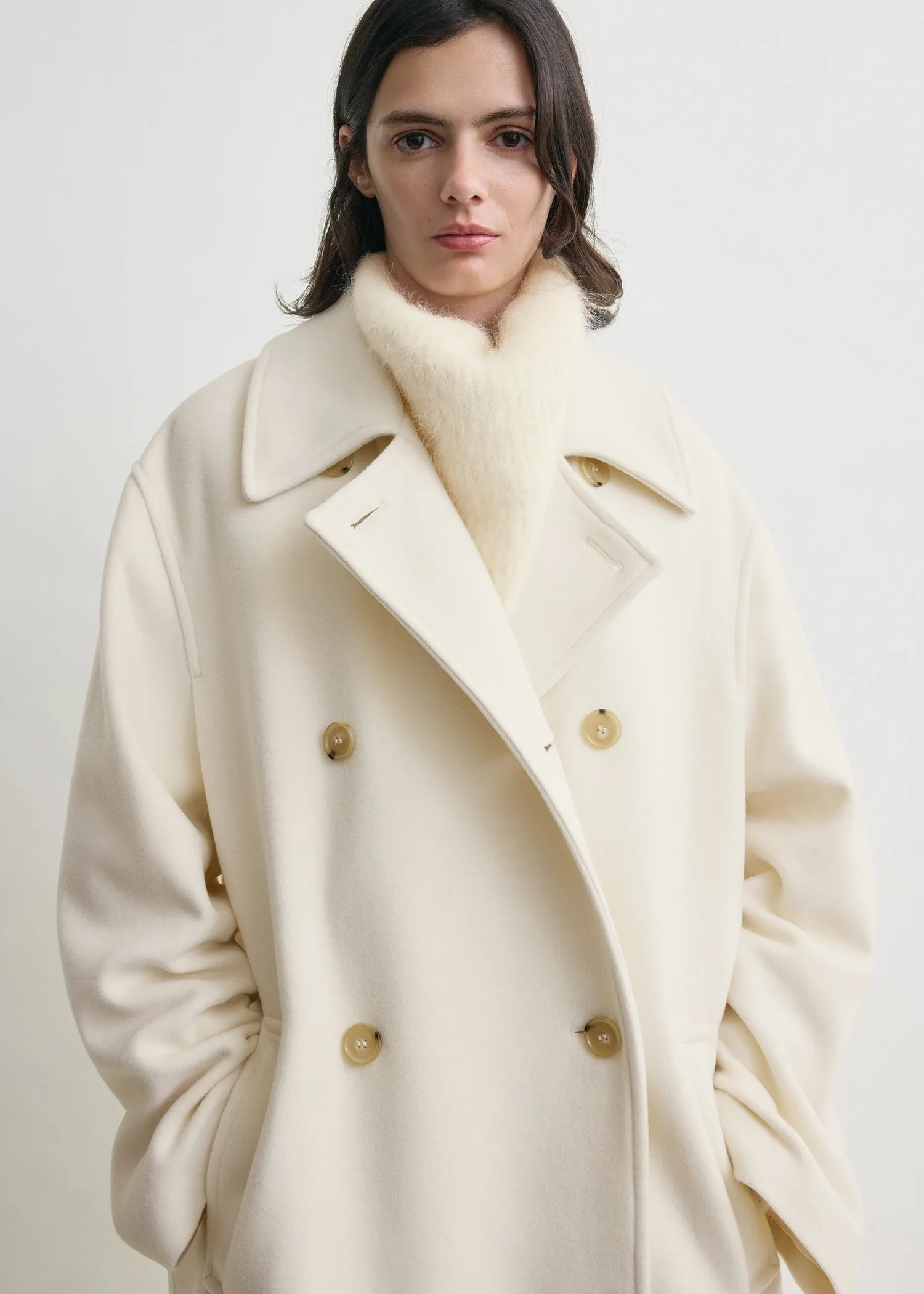 Shield coat ecru sold by Toteme product image thumbnail 4