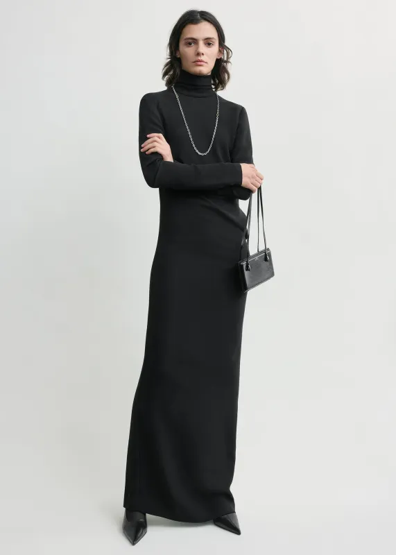 Long twist dress black made by Toteme