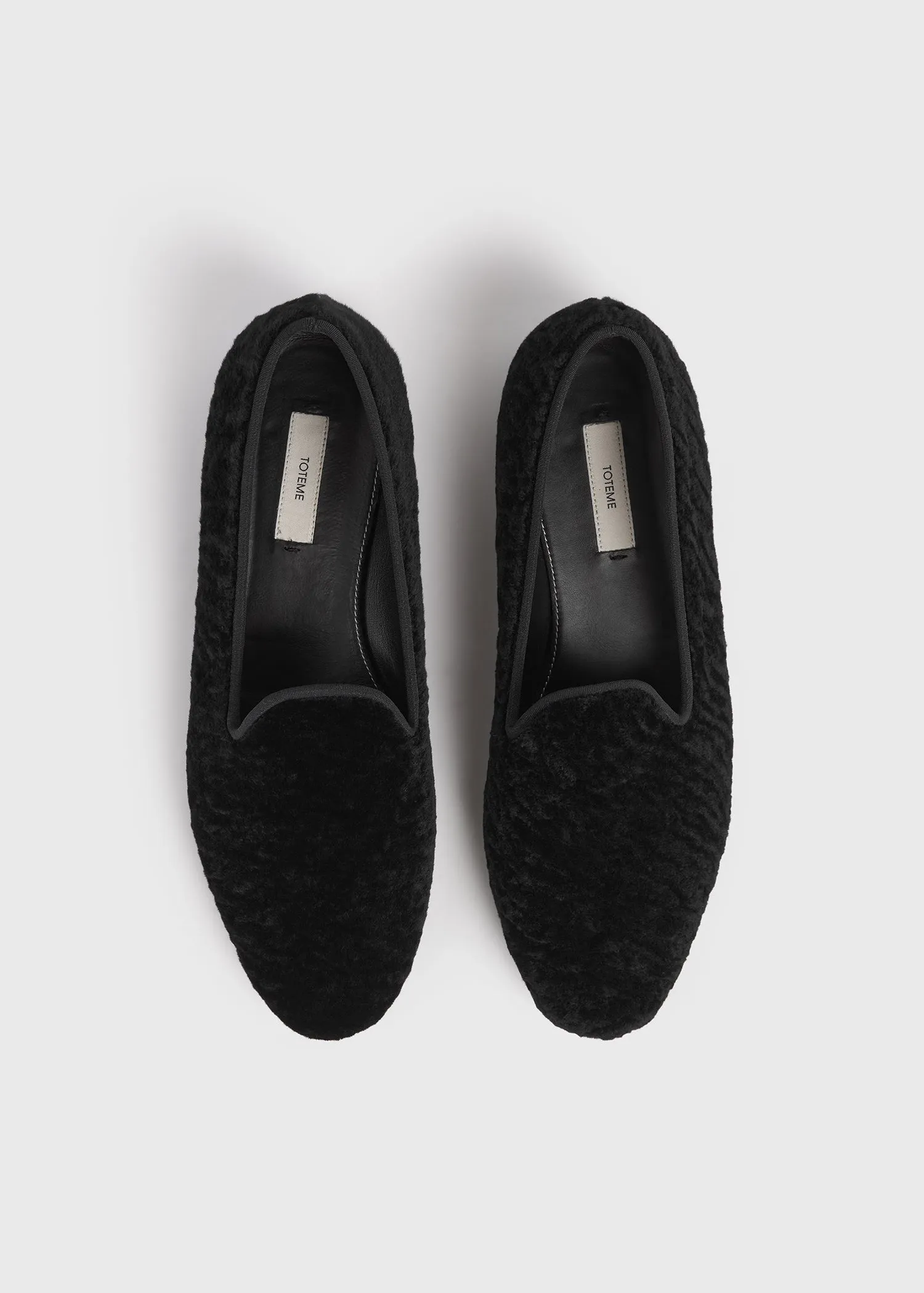 Shearling loafers black sold by Toteme product image thumbnail 4