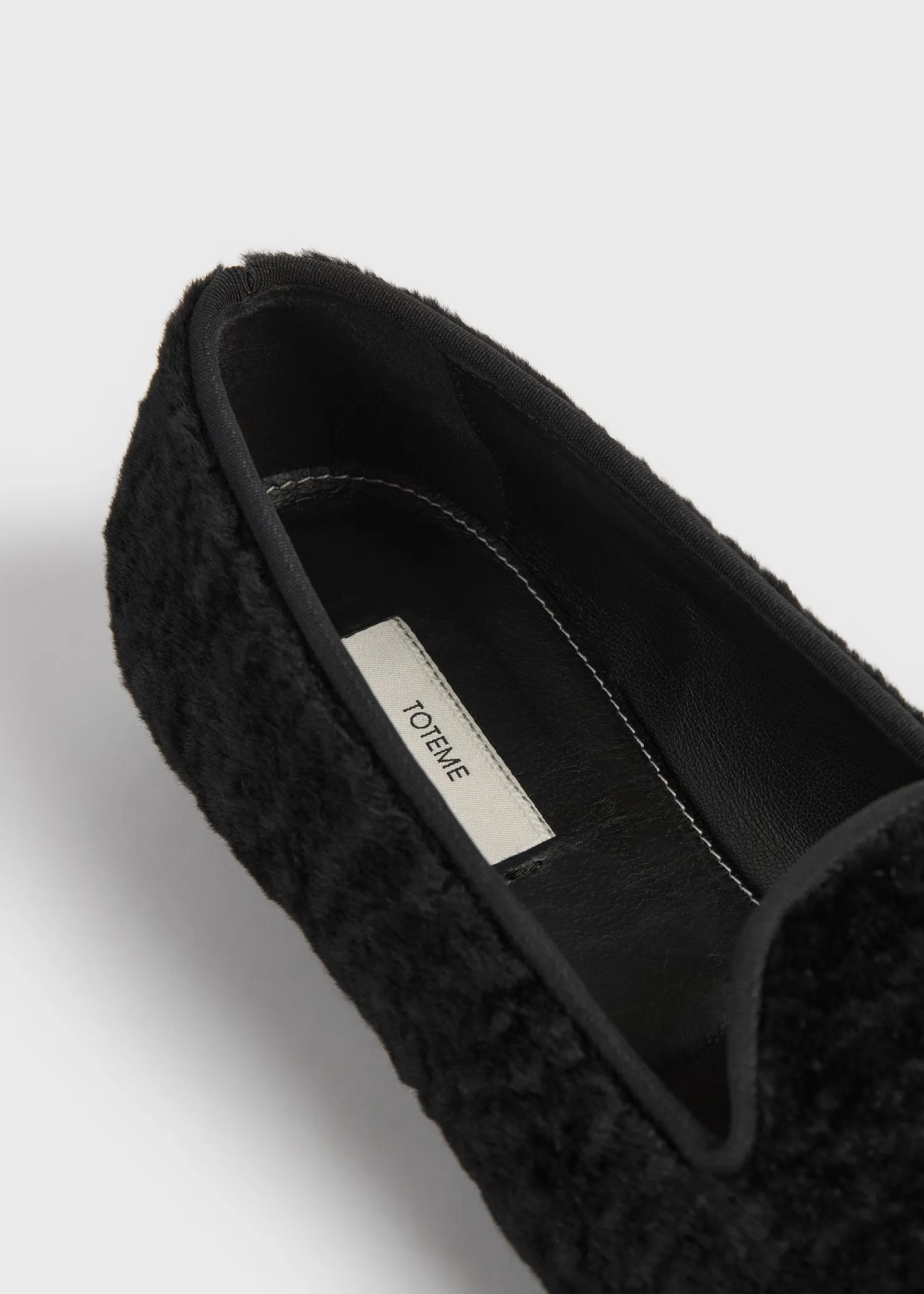 Shearling loafers black sold by Toteme product image thumbnail 5