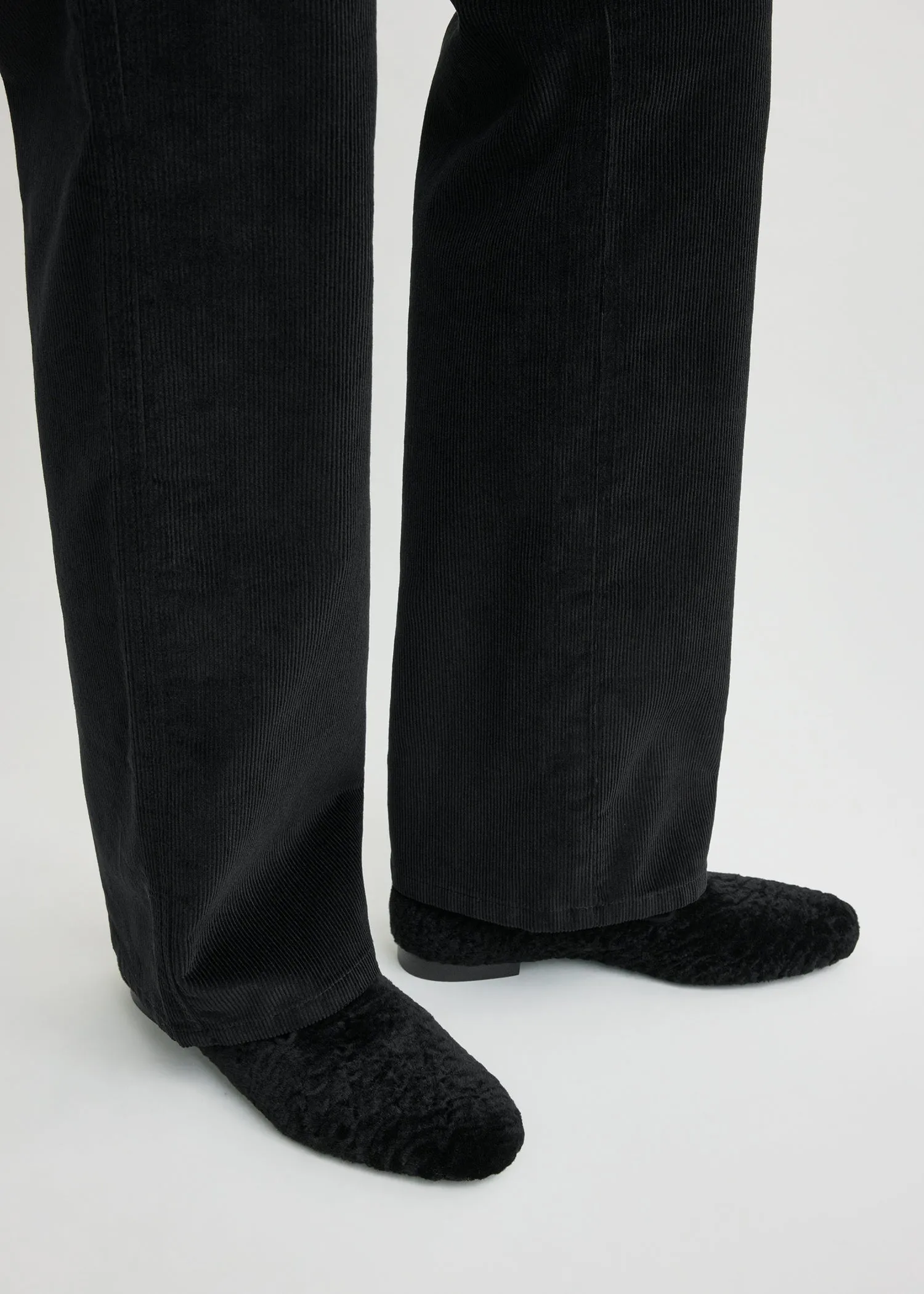 Shearling loafers black sold by Toteme product image thumbnail 3