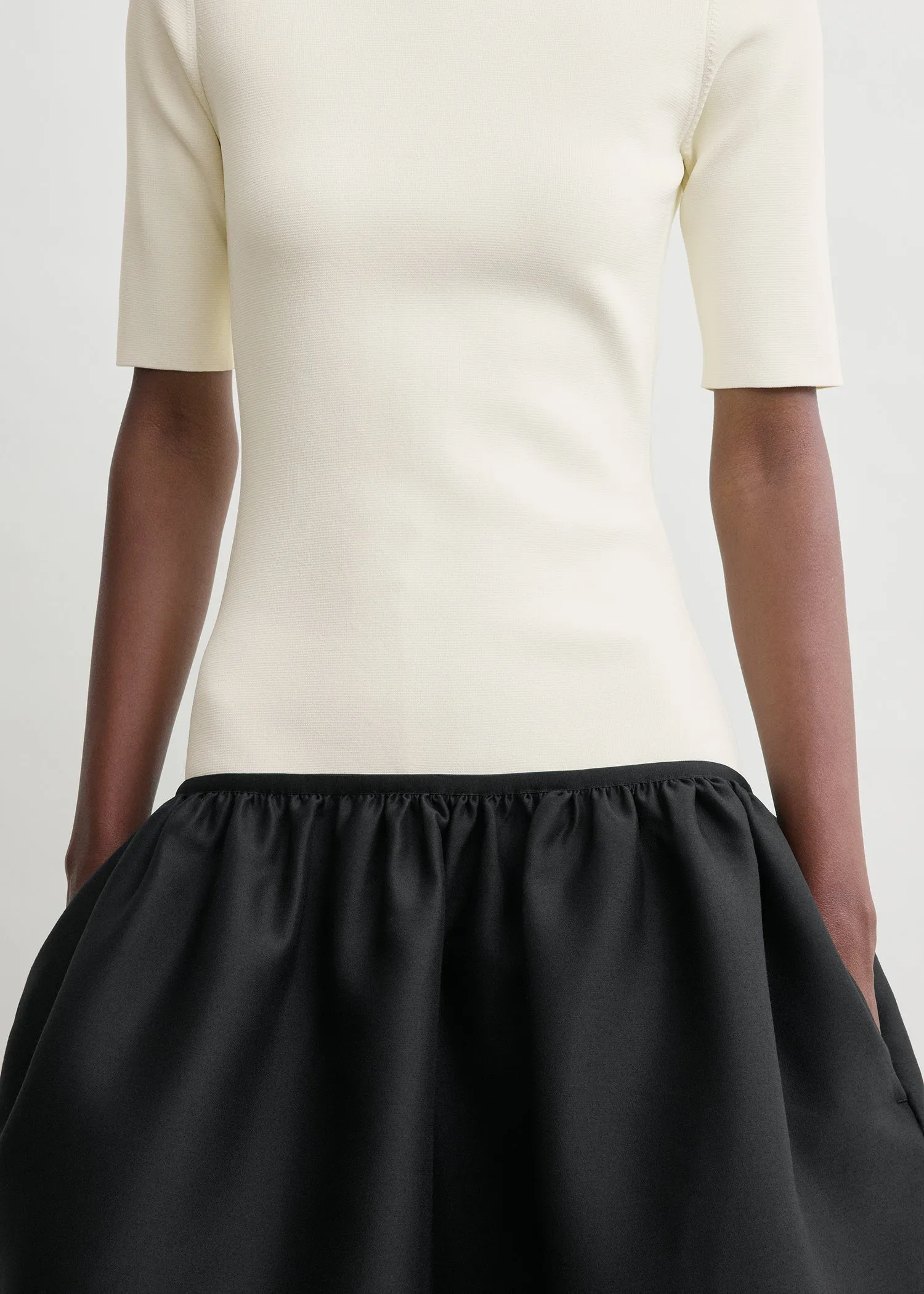 Twinflower tee dress ecru sold by Toteme product image thumbnail 4