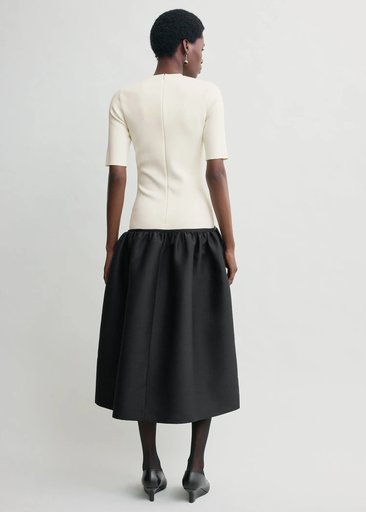 Twinflower tee dress ecru sold by Toteme product image thumbnail 3