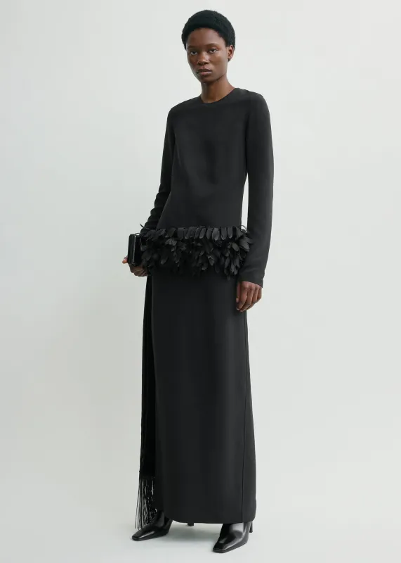 Petal dress black sold by Toteme