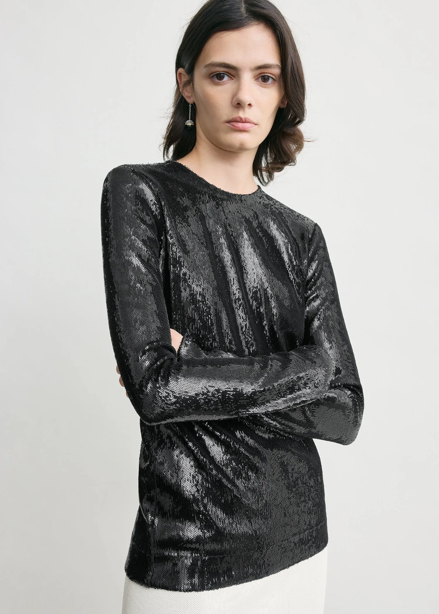 Sequin top black sold by Toteme product image thumbnail 4