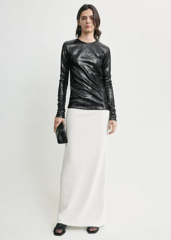 Sequin top black sold by Toteme