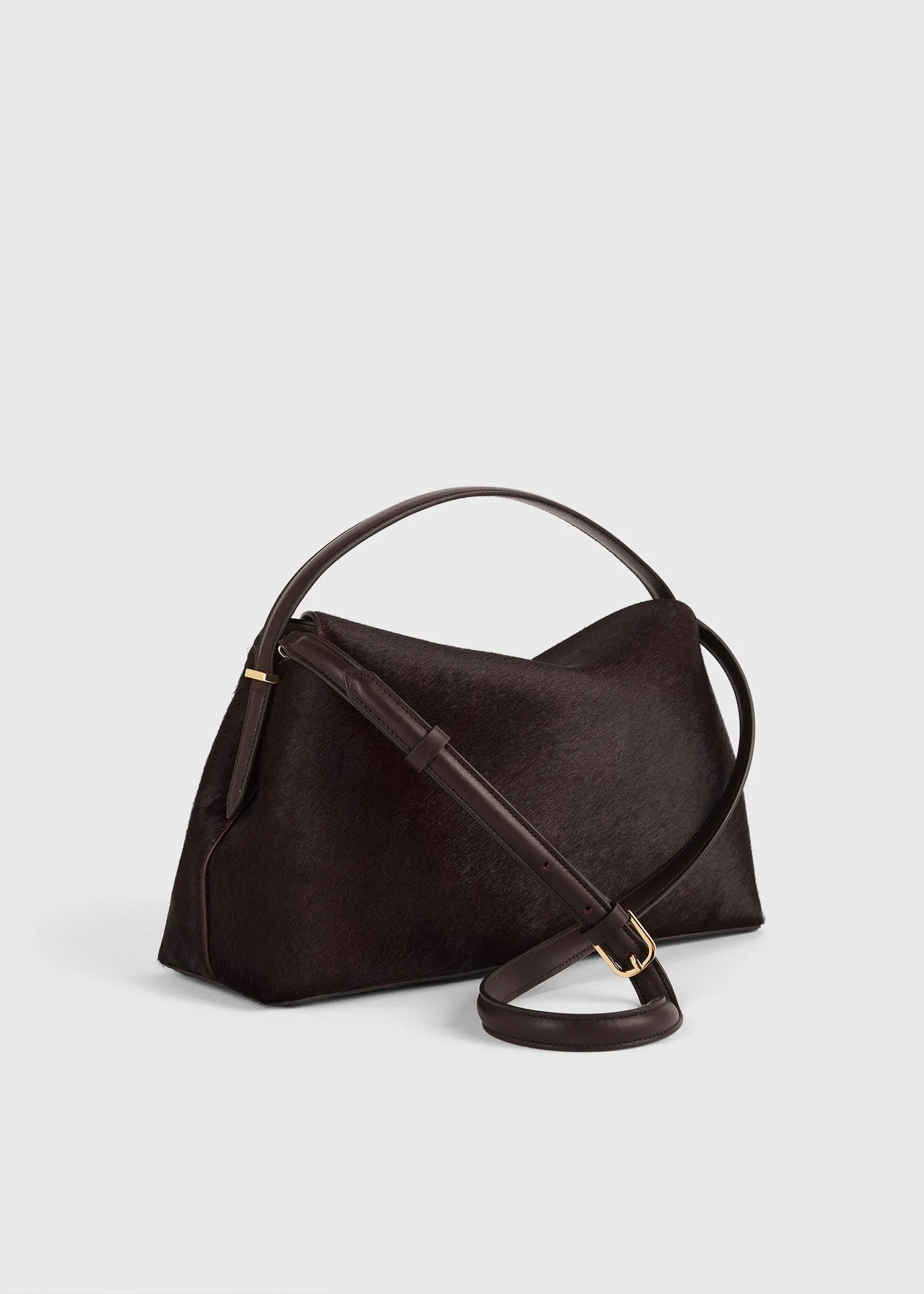 T-lock pony hair top handle wine sold by Toteme product image thumbnail 4