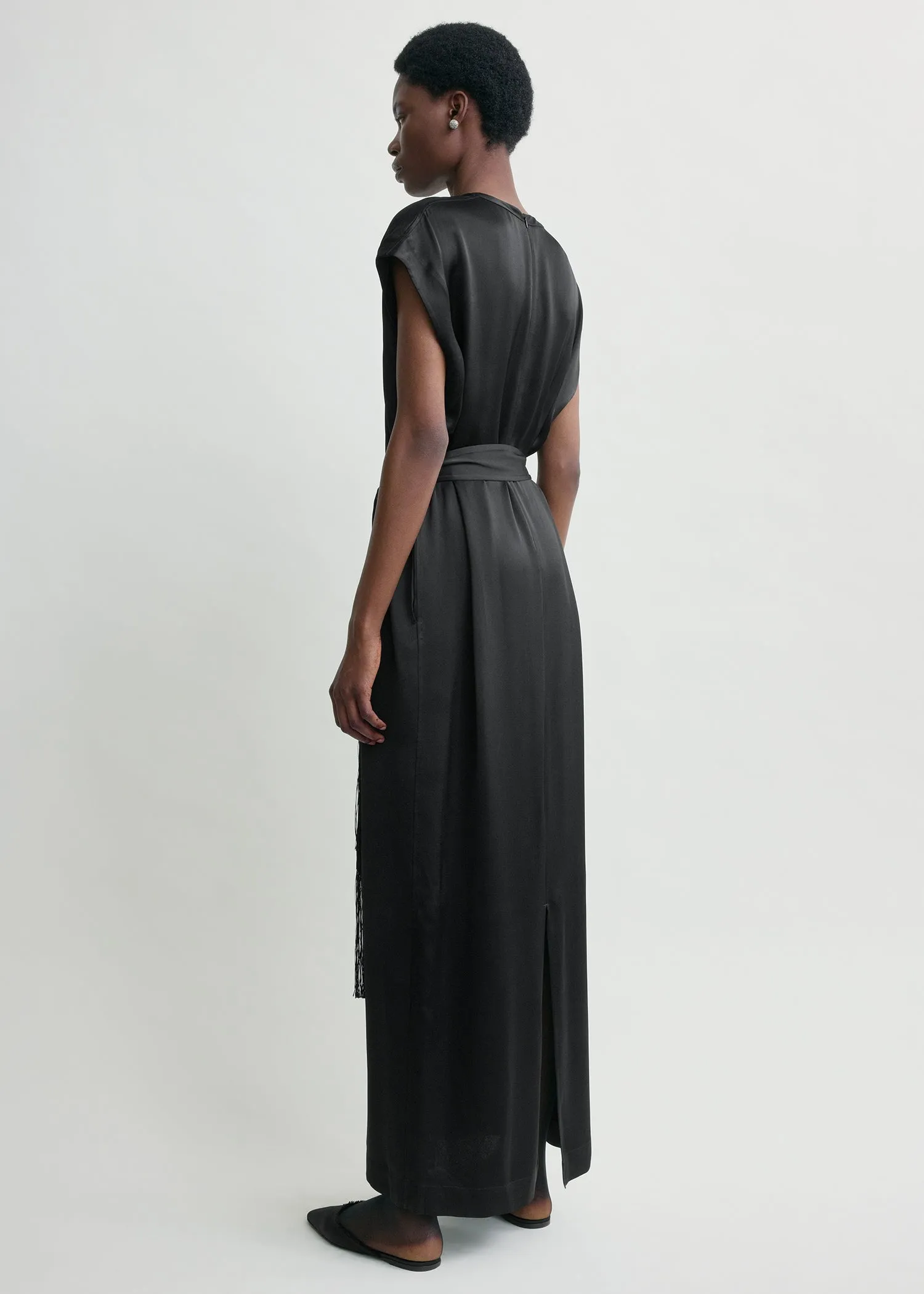 Crew satin dress black sold by Toteme product image thumbnail 3