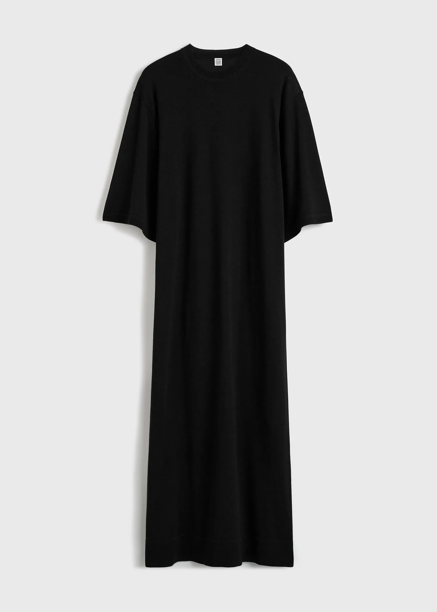 Merino knit tee dress black sold by Toteme product image thumbnail 5