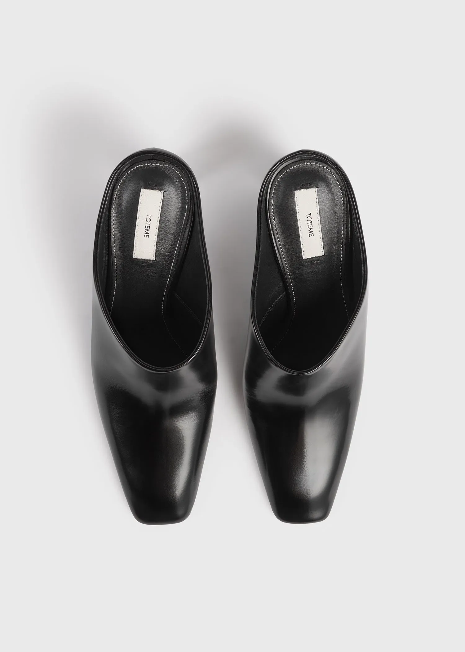 Bar leather mules black sold by Toteme product image thumbnail 4