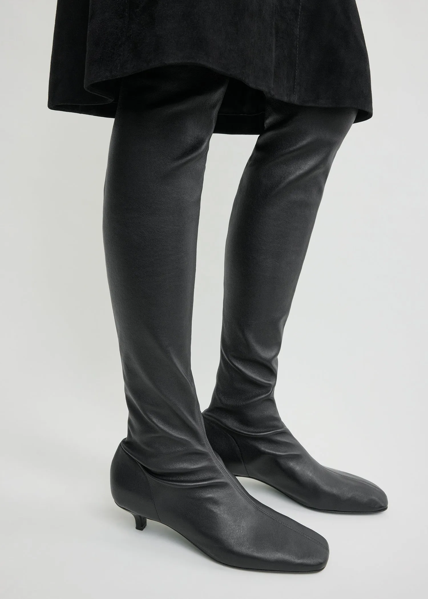 Day nappa knee-high boots black sold by Toteme product image thumbnail 3