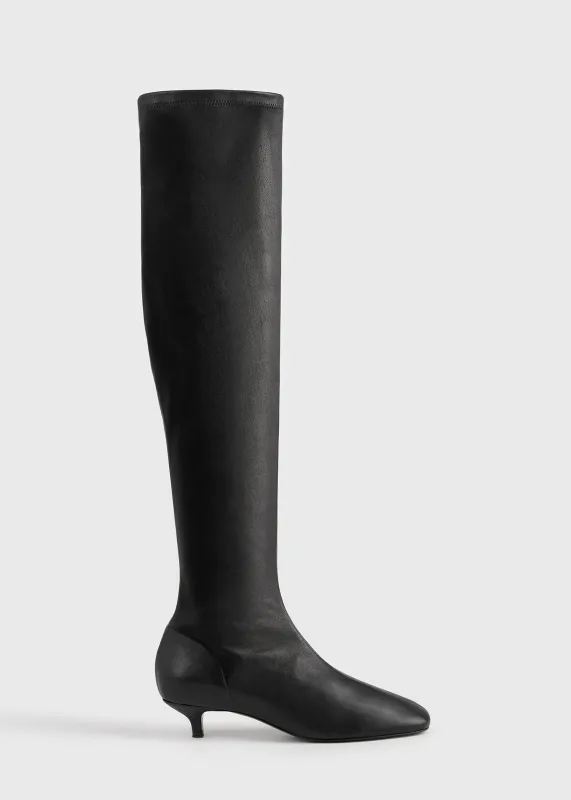 Day nappa knee-high boots black made by Toteme
