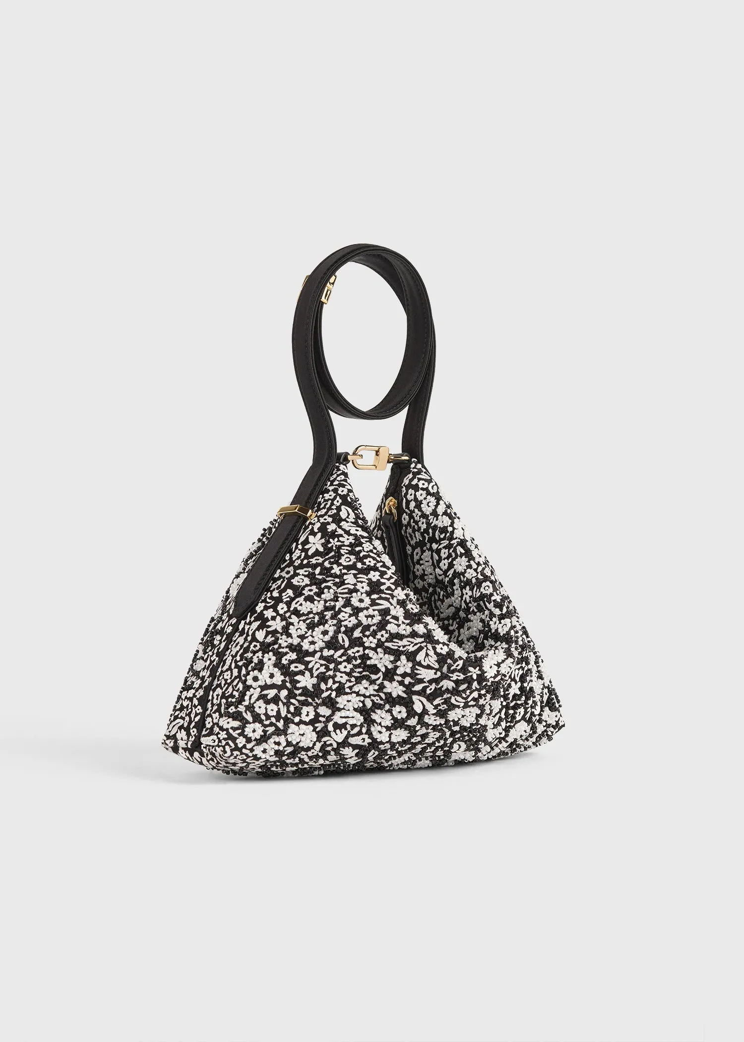 Bevel floral wristlet black/white sold by Toteme product image thumbnail 4