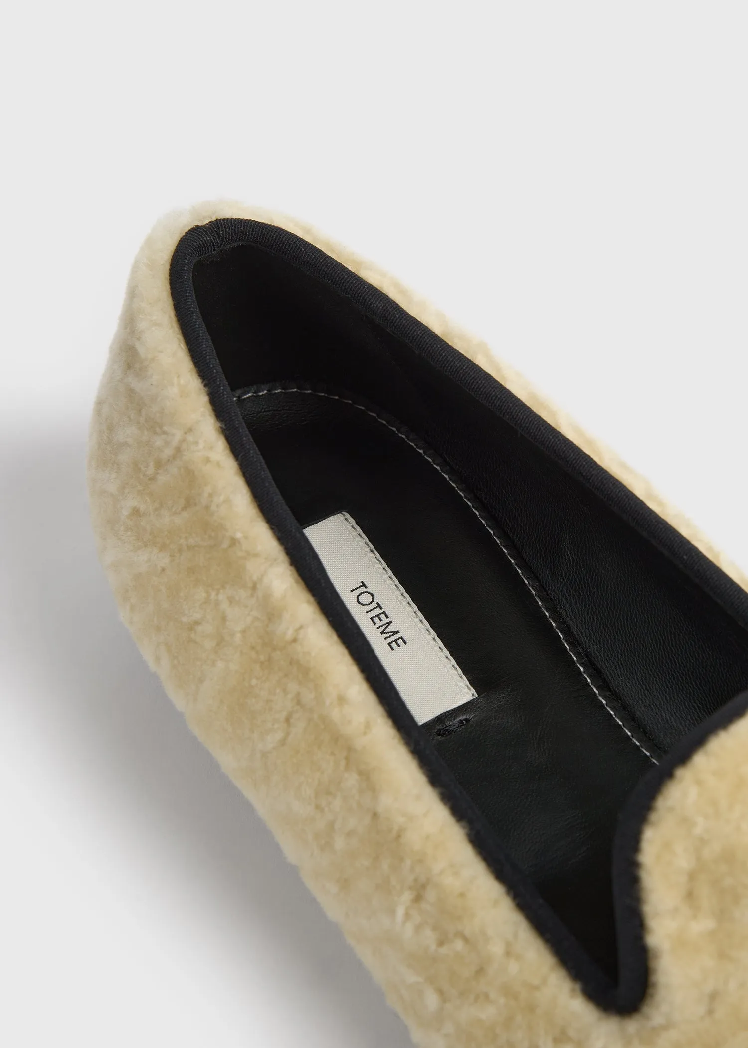 Shearling loafers beige sold by Toteme product image thumbnail 5