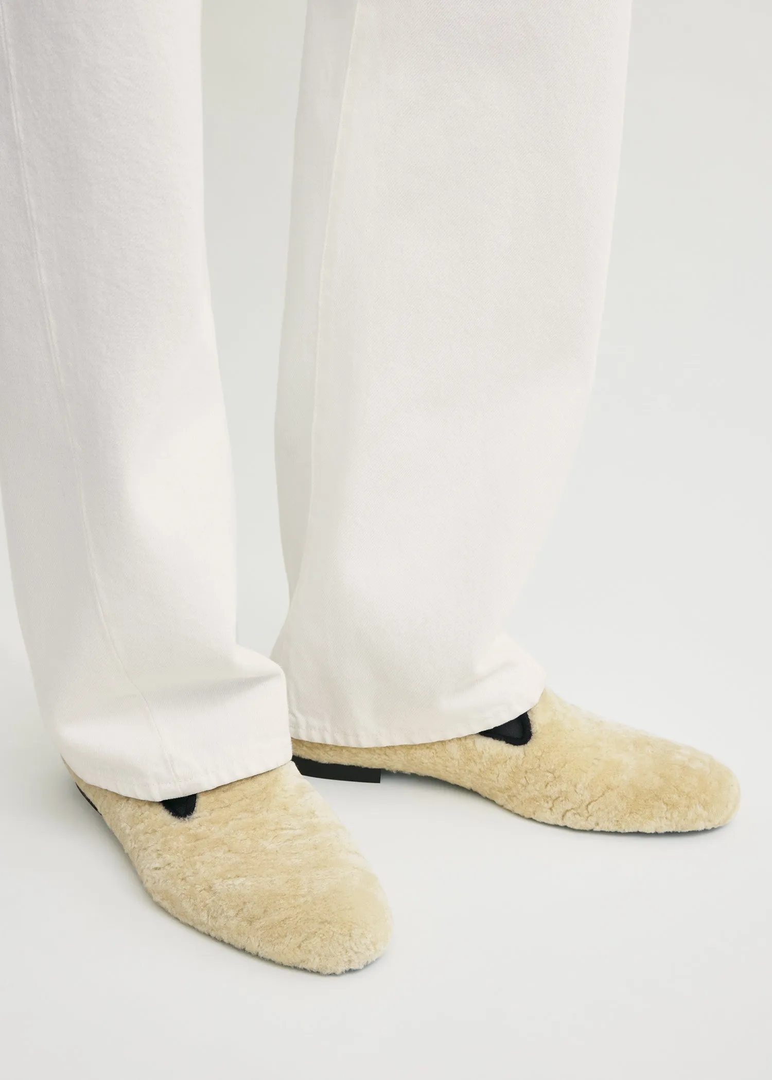 Shearling loafers beige sold by Toteme product image thumbnail 3