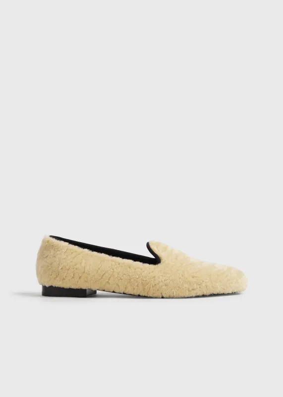 Shearling loafers beige sold by Toteme