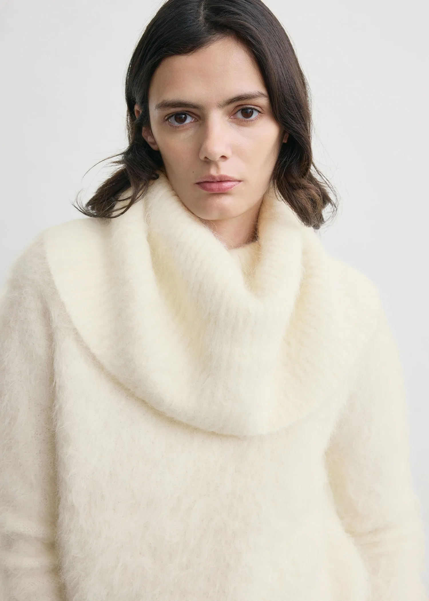 Funnel alpaca-blend knit milk sold by Toteme product image thumbnail 4