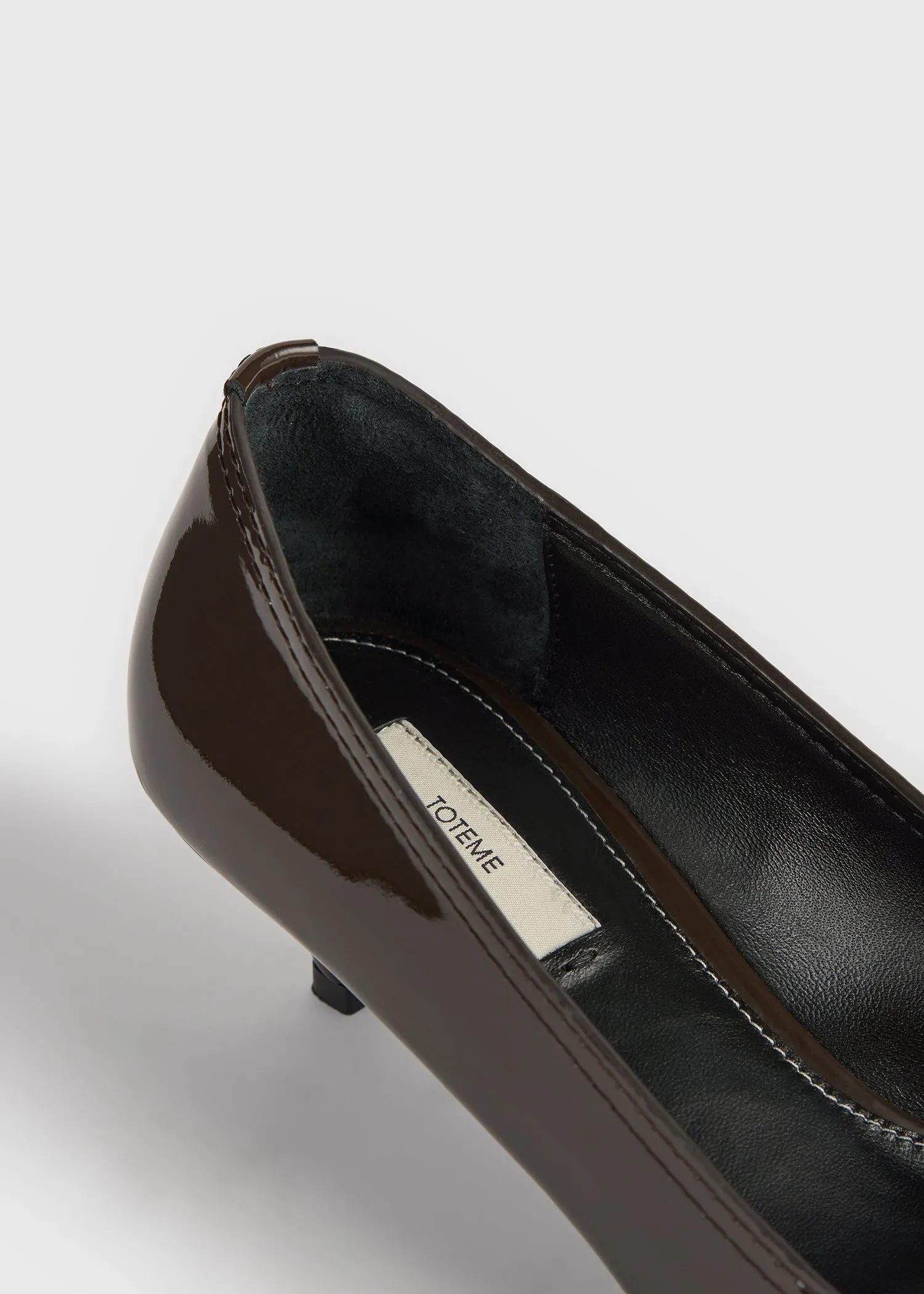 Patent loafer pumps brown sold by Toteme product image thumbnail 5