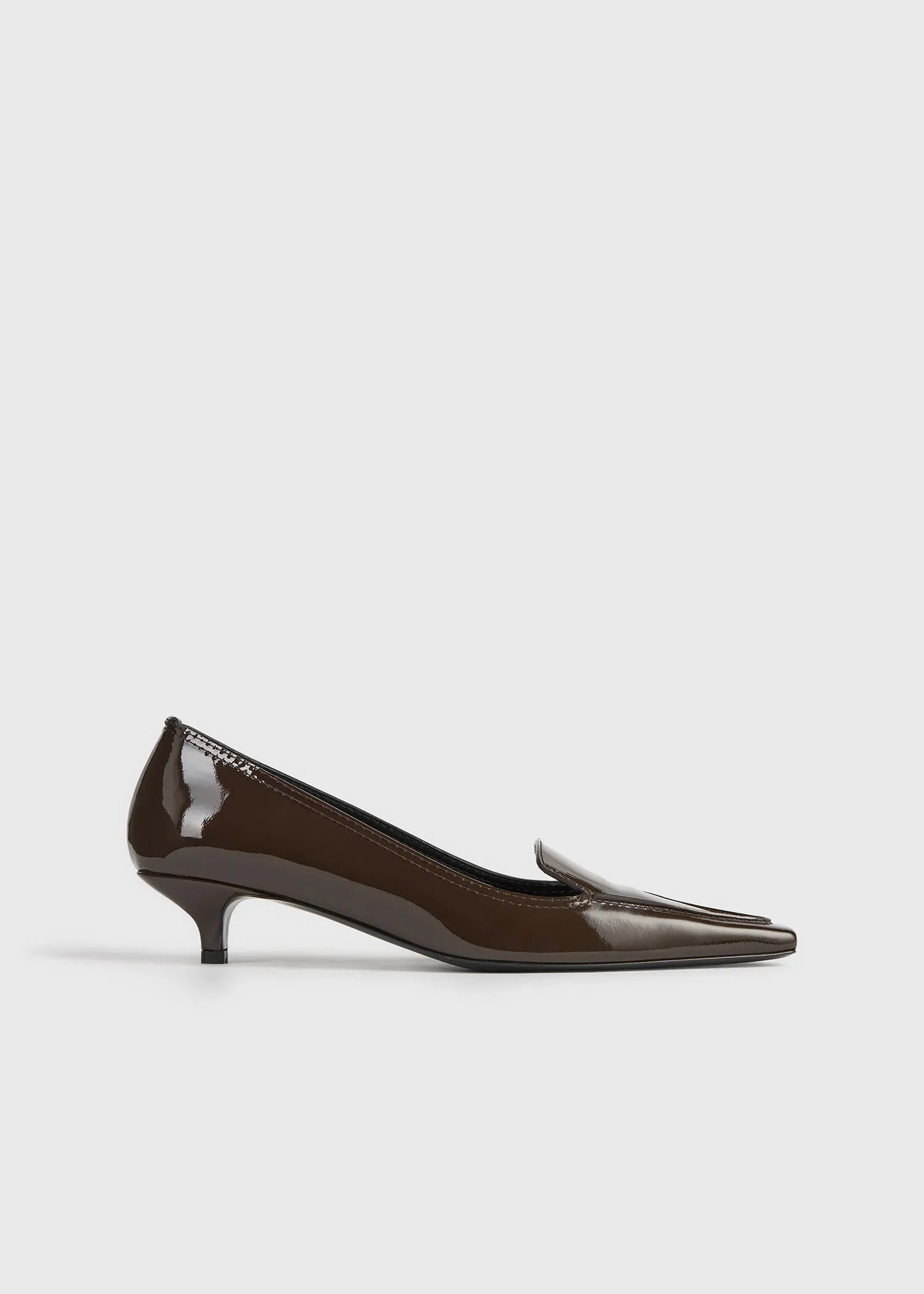 Patent loafer pumps brown sold by Toteme
