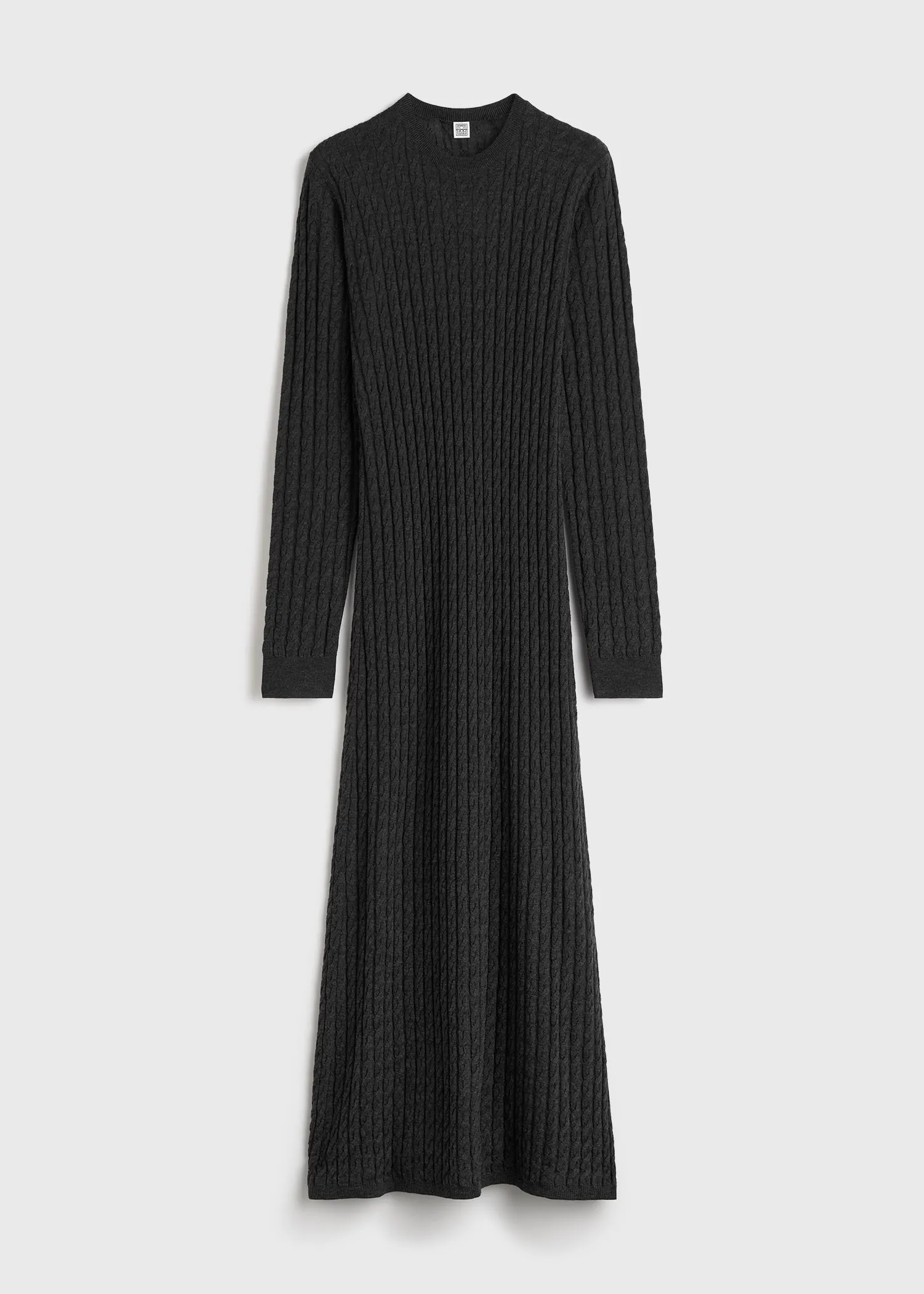 Cable knit dress charcoal sold by Toteme product image thumbnail 5