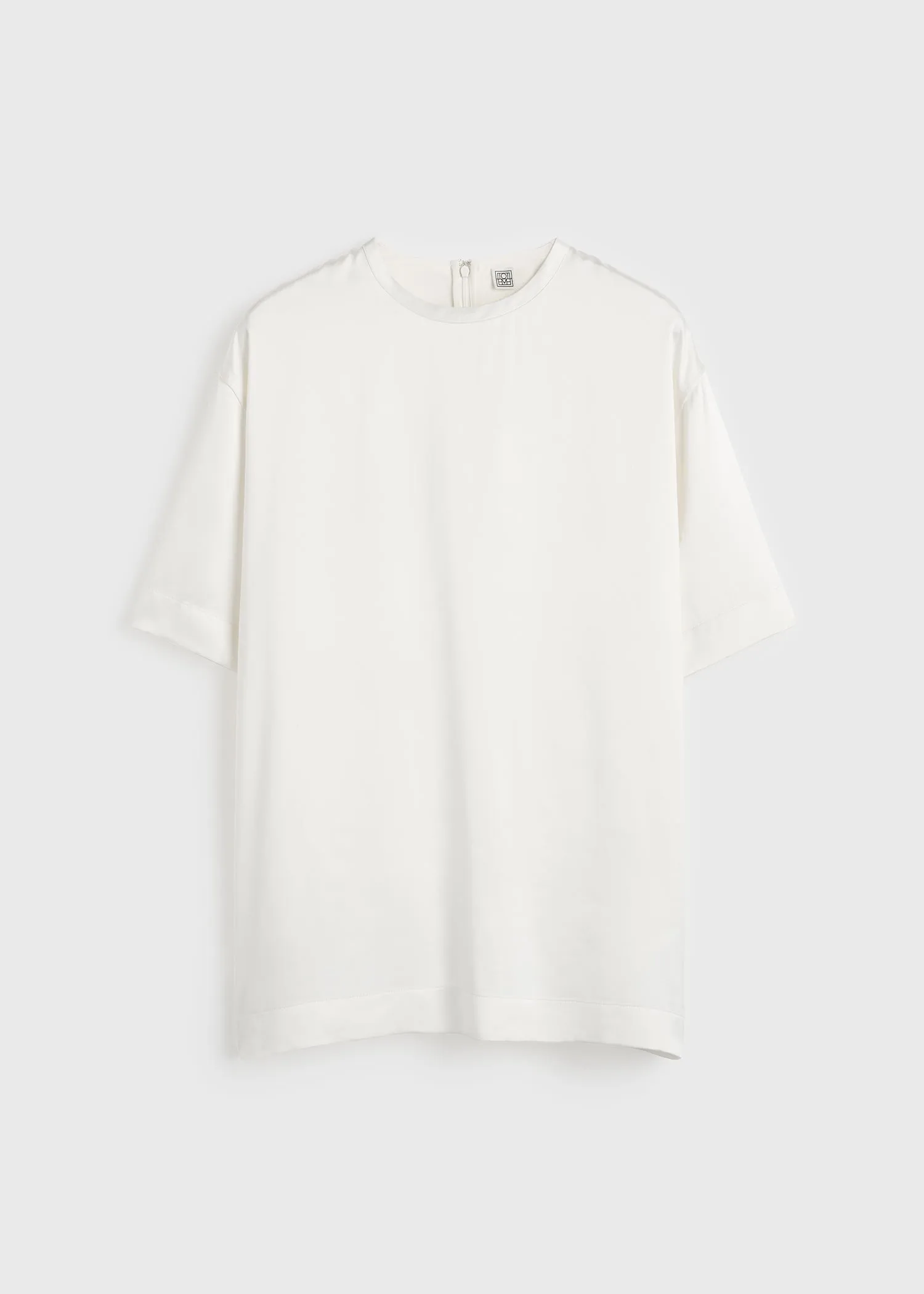 Satin tee white sold by Toteme product image thumbnail 5