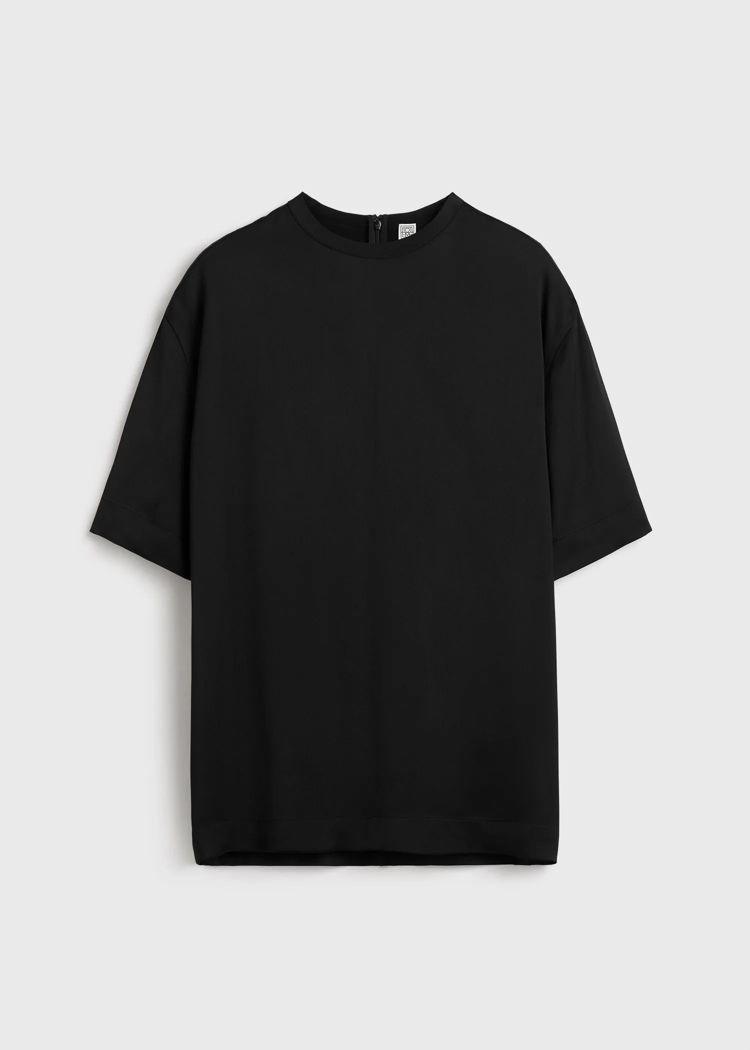 Satin tee black sold by Toteme product image thumbnail 5