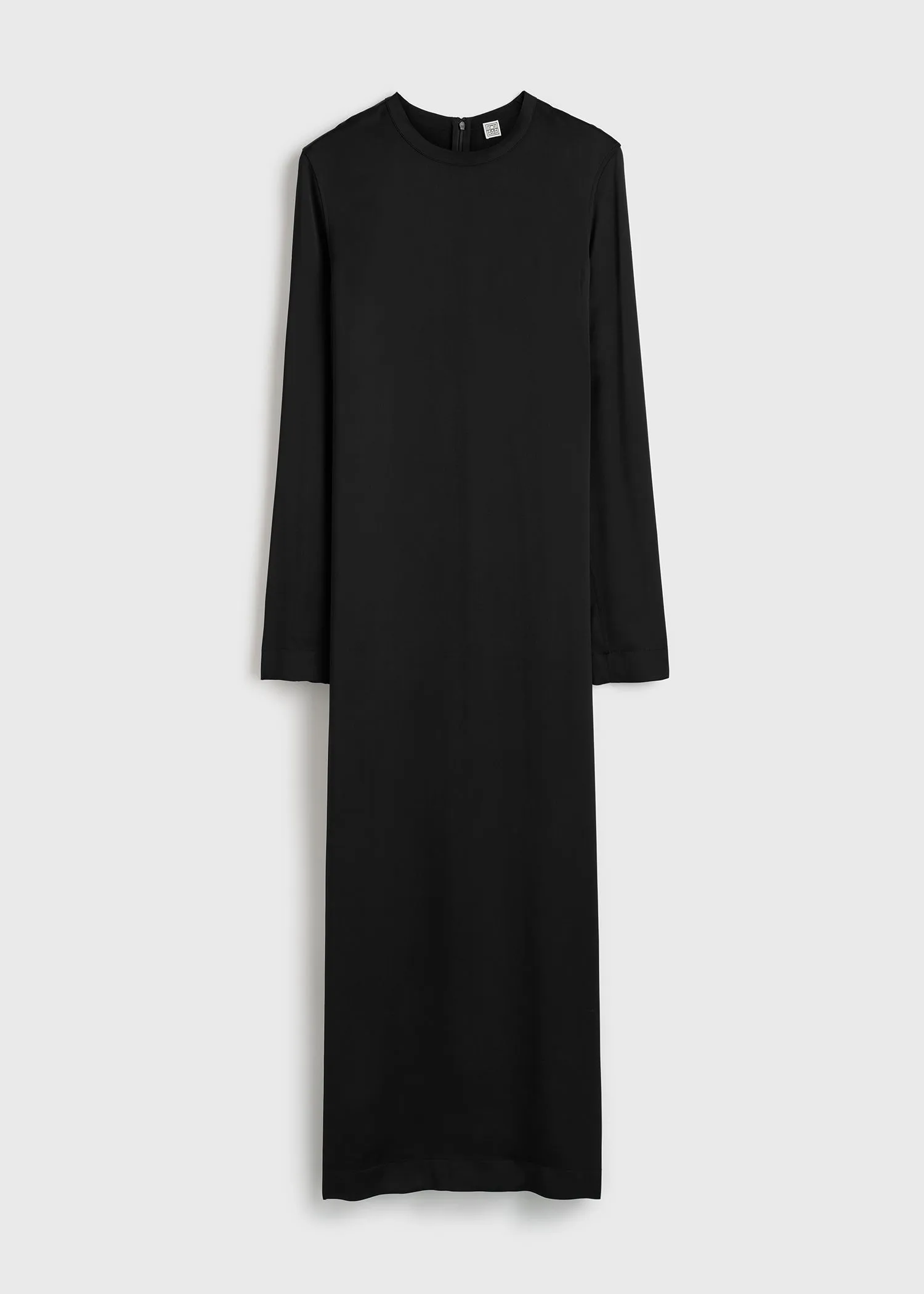 Long satin dress black sold by Toteme product image thumbnail 5