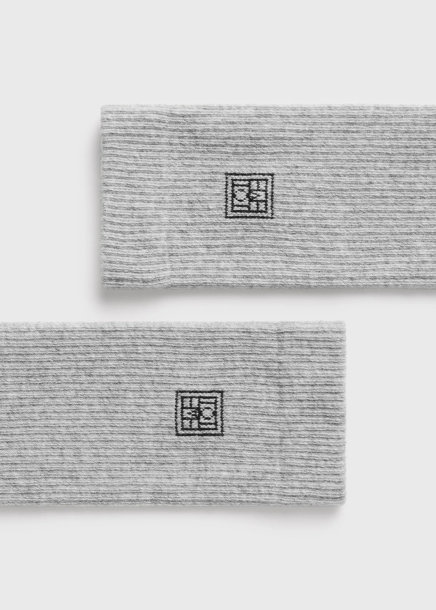 Monogram socks light grey sold by Toteme product image thumbnail 3