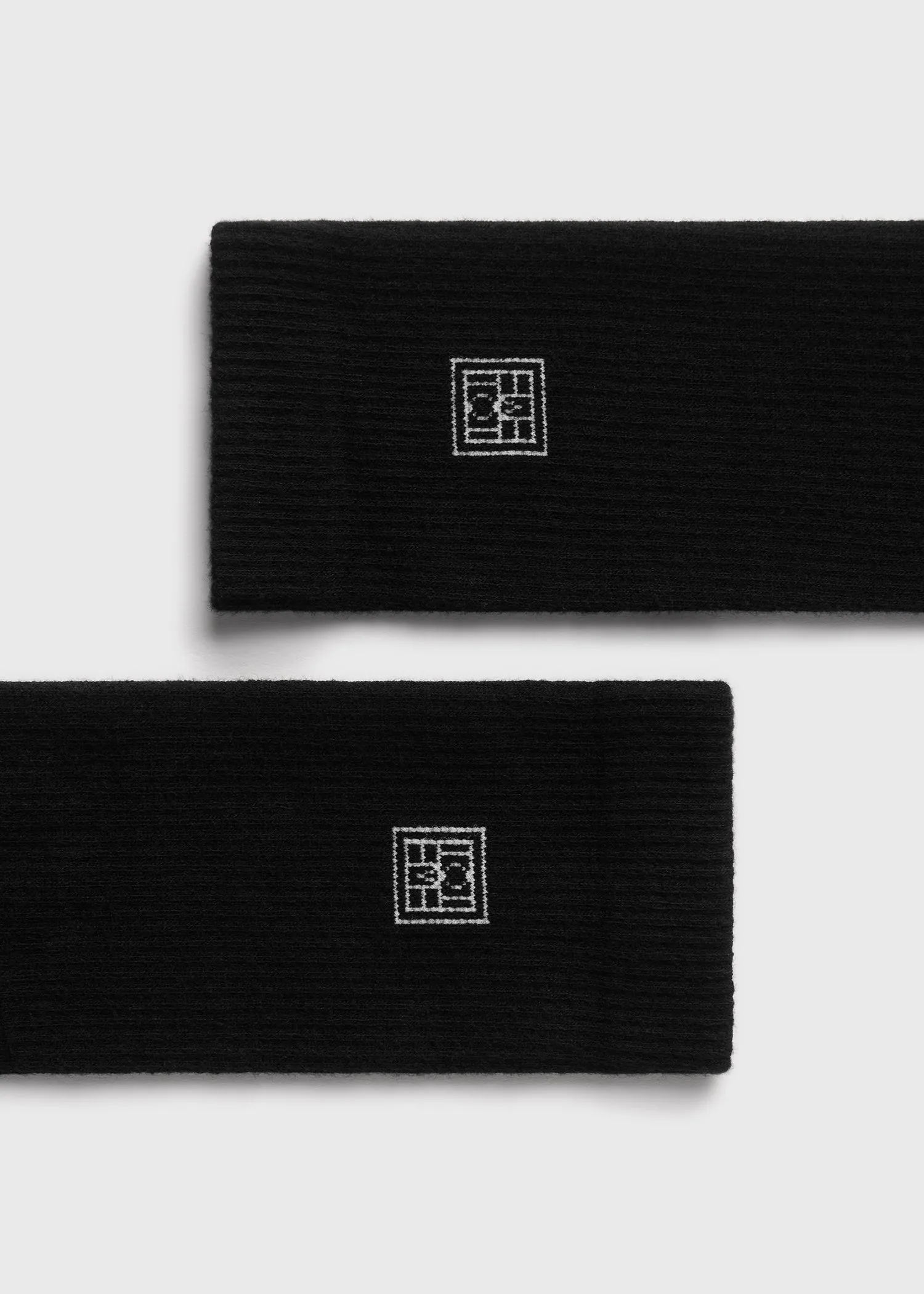 Monogram socks black sold by Toteme product image thumbnail 3
