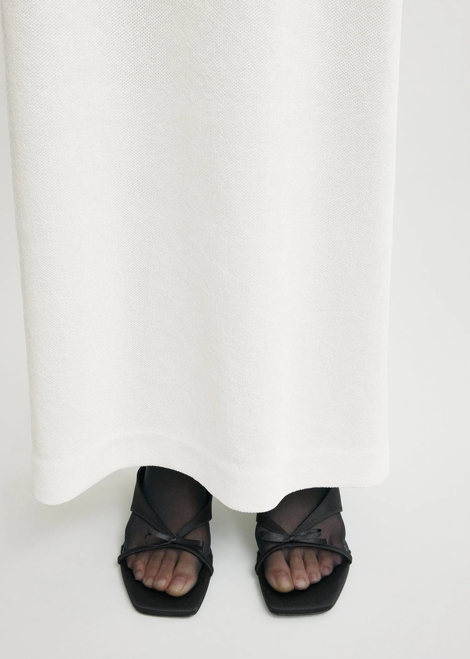 Bow satin sandals black sold by Toteme product image thumbnail 2