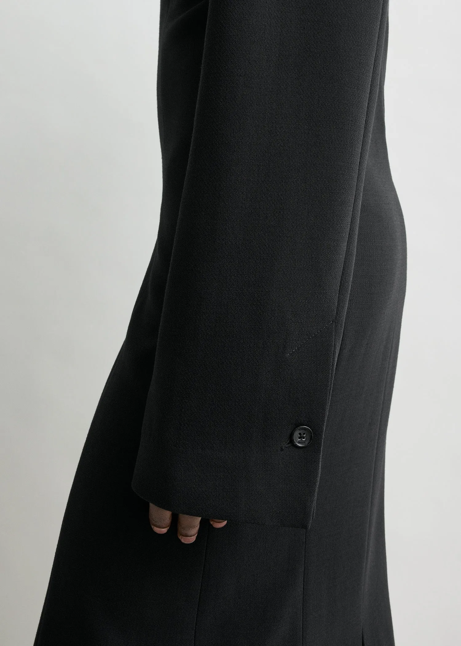 Tailored slouch dress black sold by Toteme product image thumbnail 4