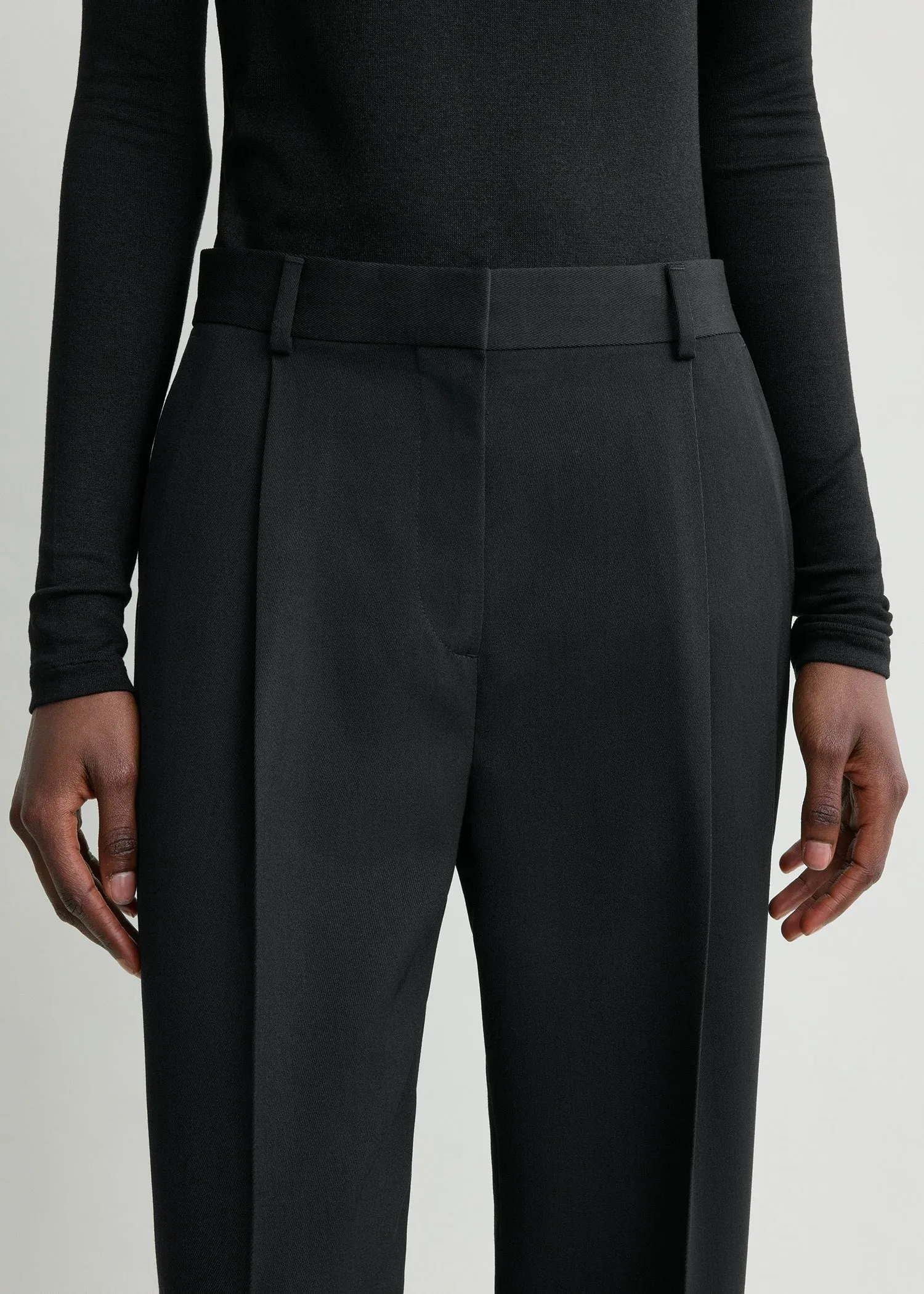Pleat trousers black sold by Toteme product image thumbnail 4