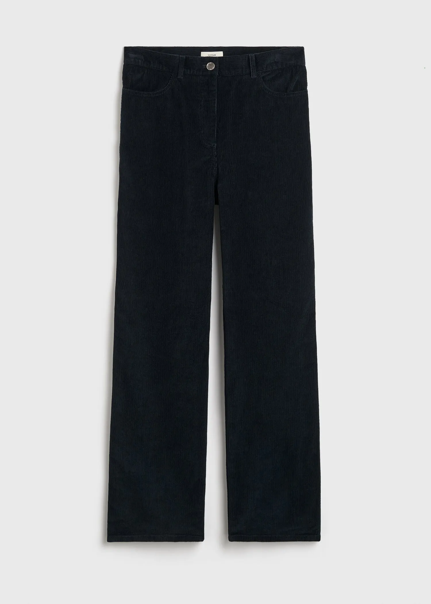 Straight cord trousers navy sold by Toteme product image thumbnail 5