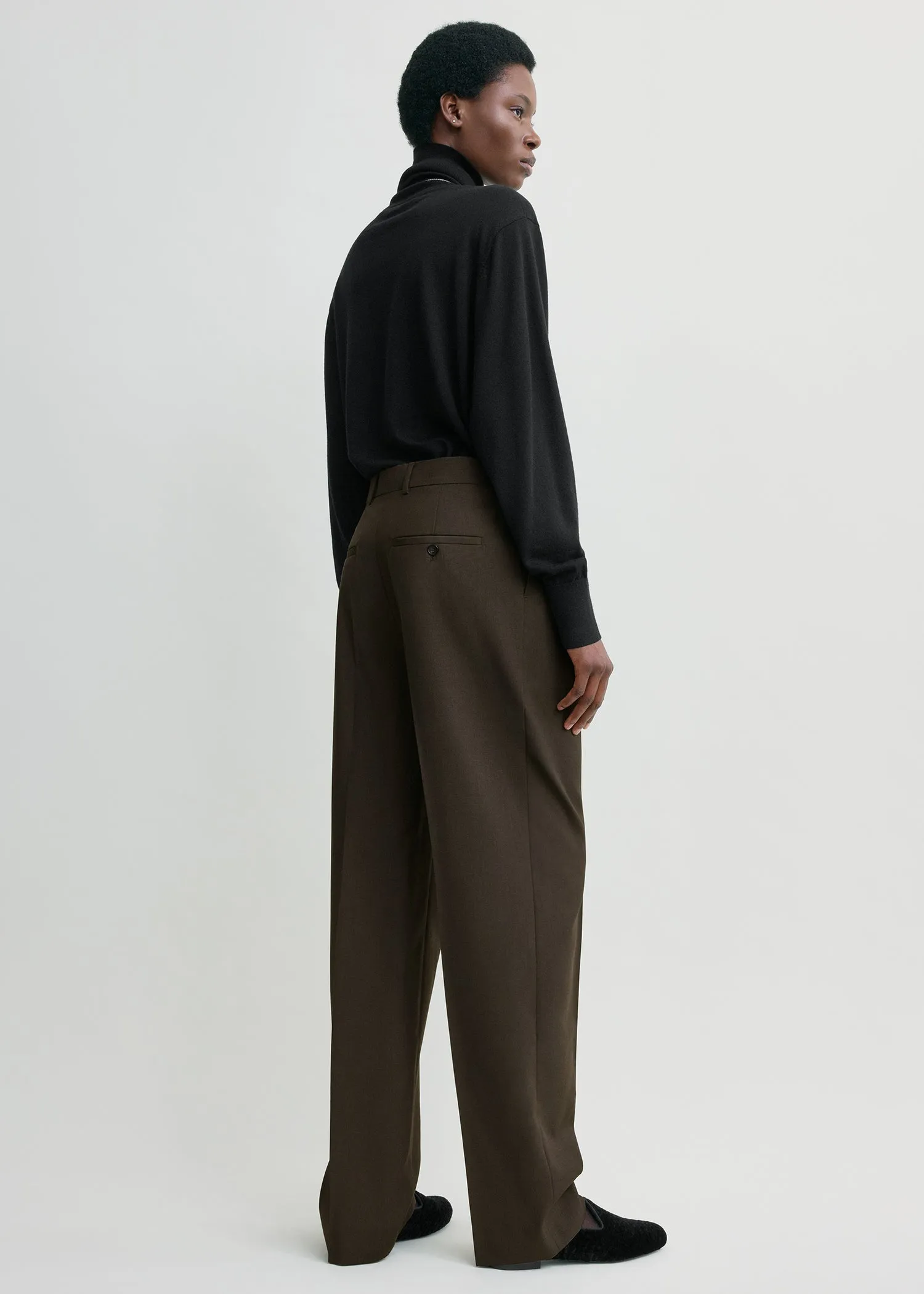 Pleat trousers pepper sold by Toteme product image thumbnail 3