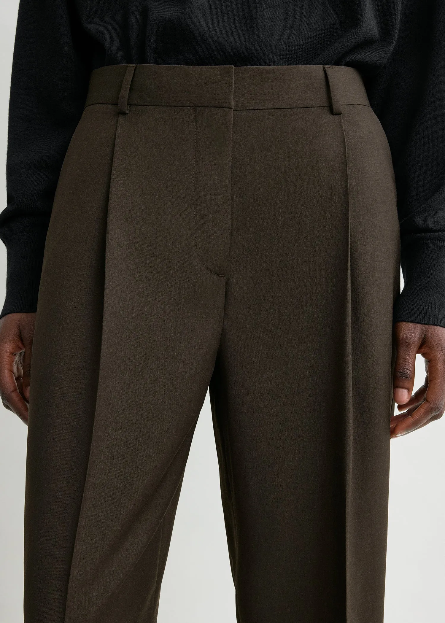 Pleat trousers pepper sold by Toteme product image thumbnail 4