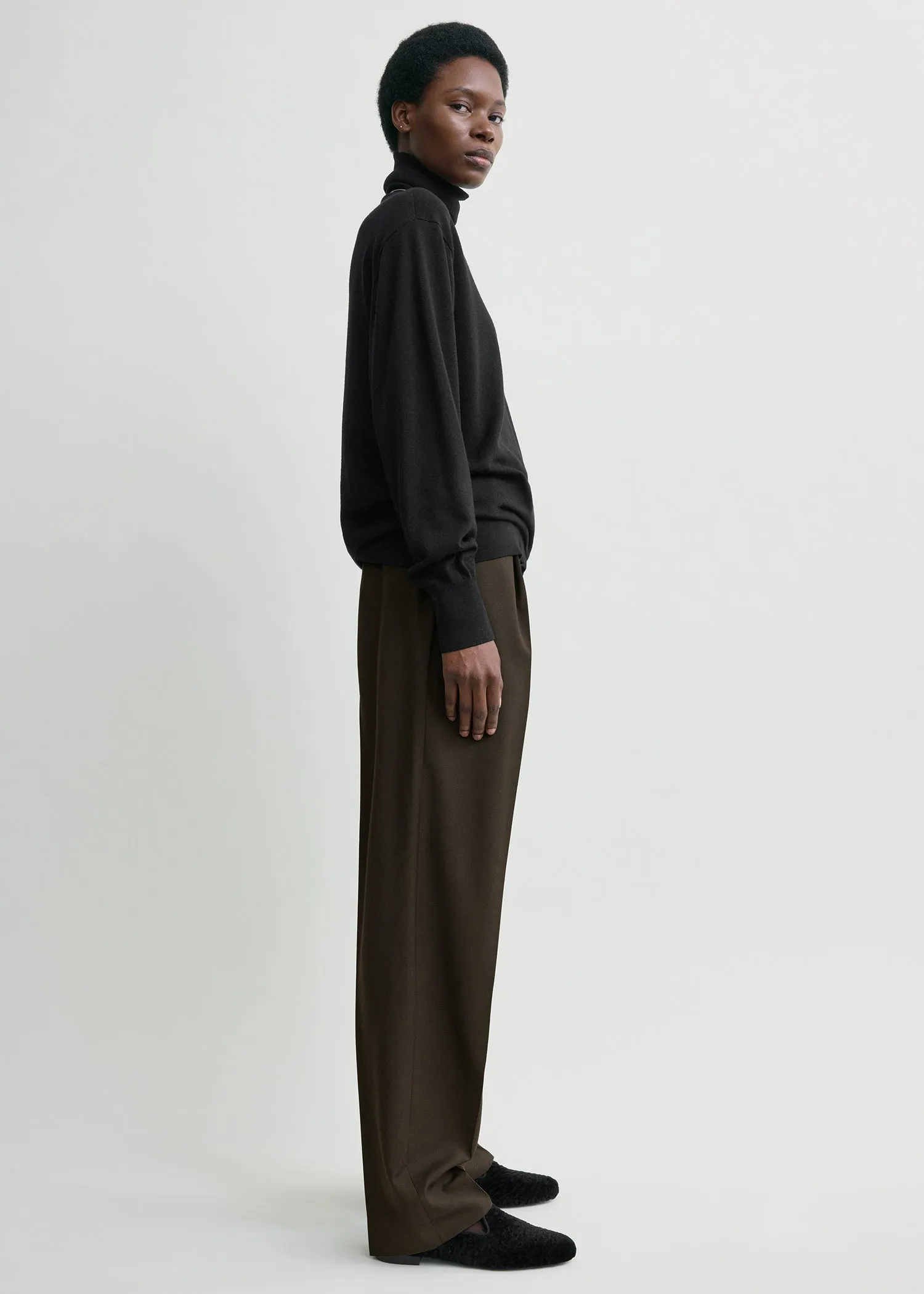Pleat trousers pepper sold by Toteme product image thumbnail 2