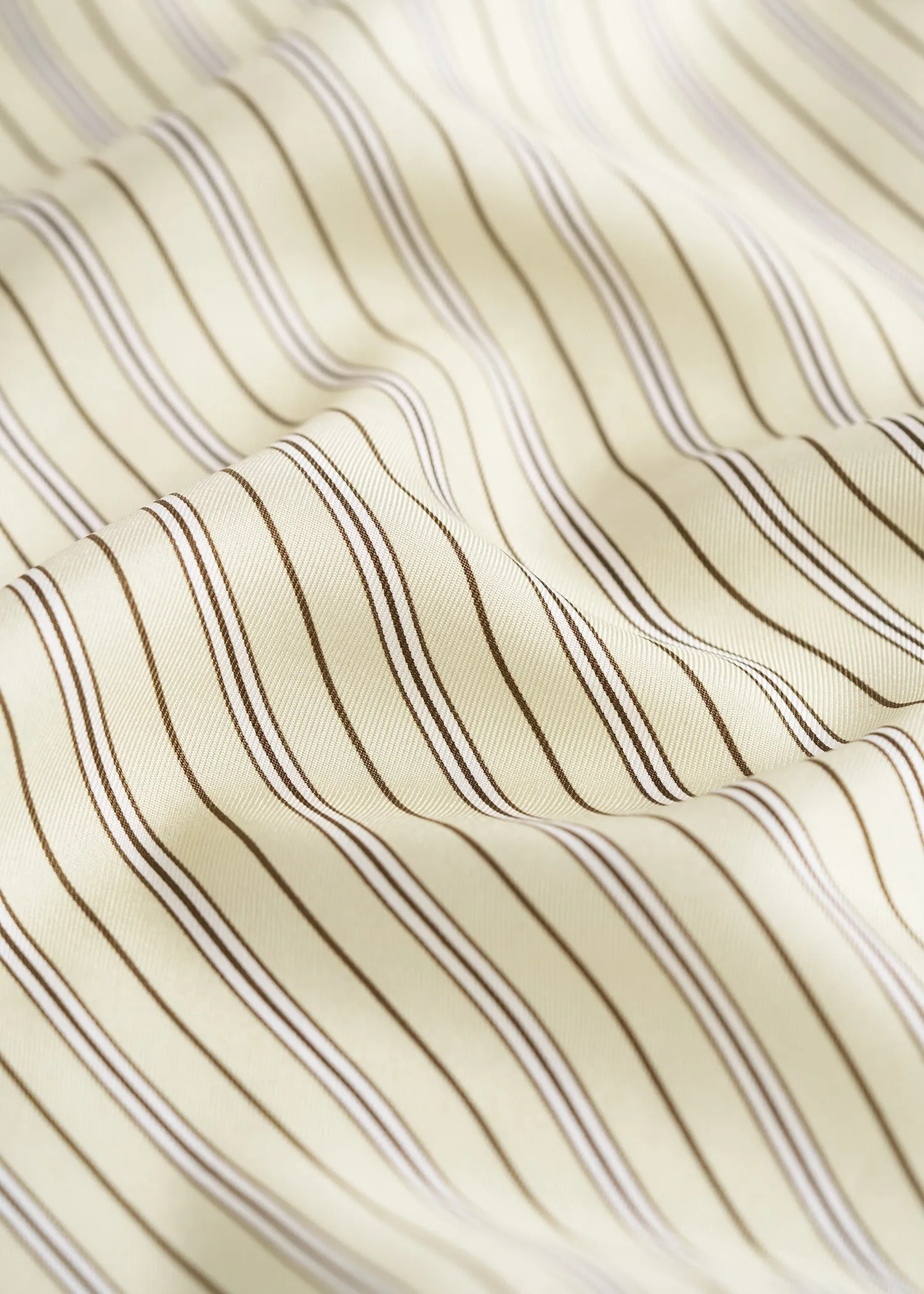 Striped silk scarf beige/brown sold by Toteme product image thumbnail 4