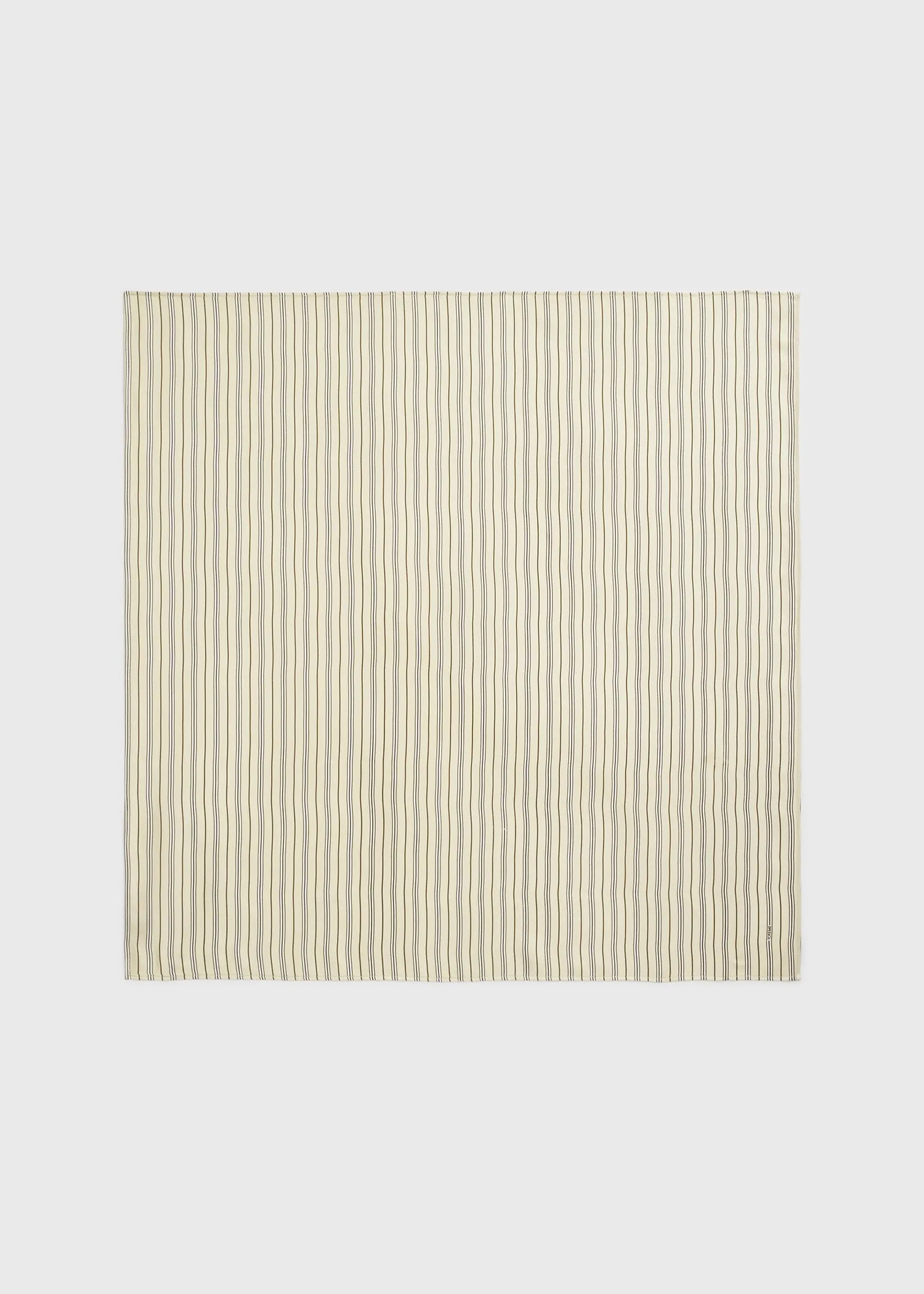Striped silk scarf beige/brown sold by Toteme