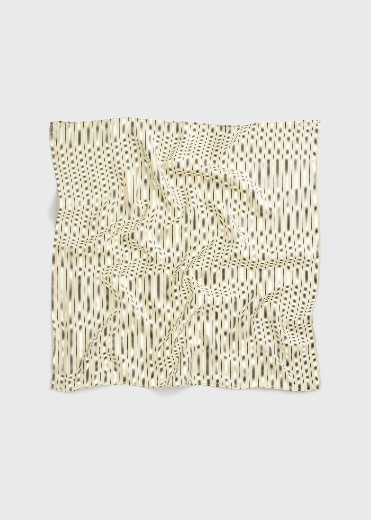 Striped silk scarf beige/brown sold by Toteme product image thumbnail 5