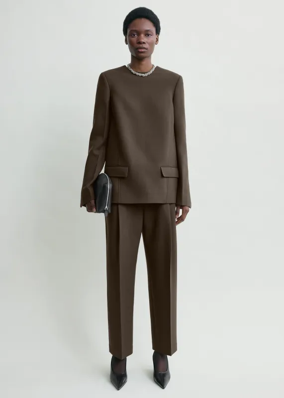 Pocket top bark sold by Toteme