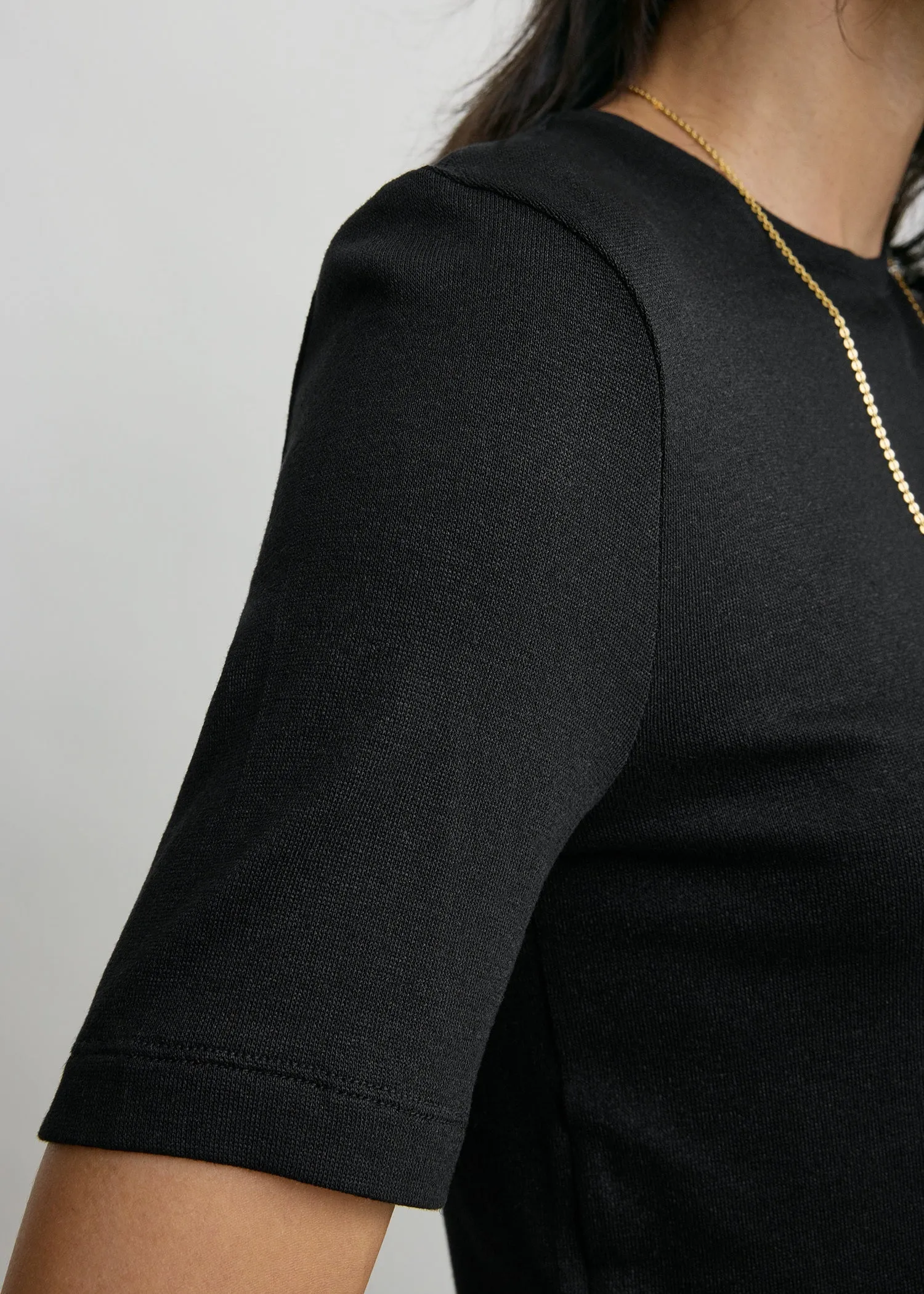 Classic jersey tee black sold by Toteme product image thumbnail 5