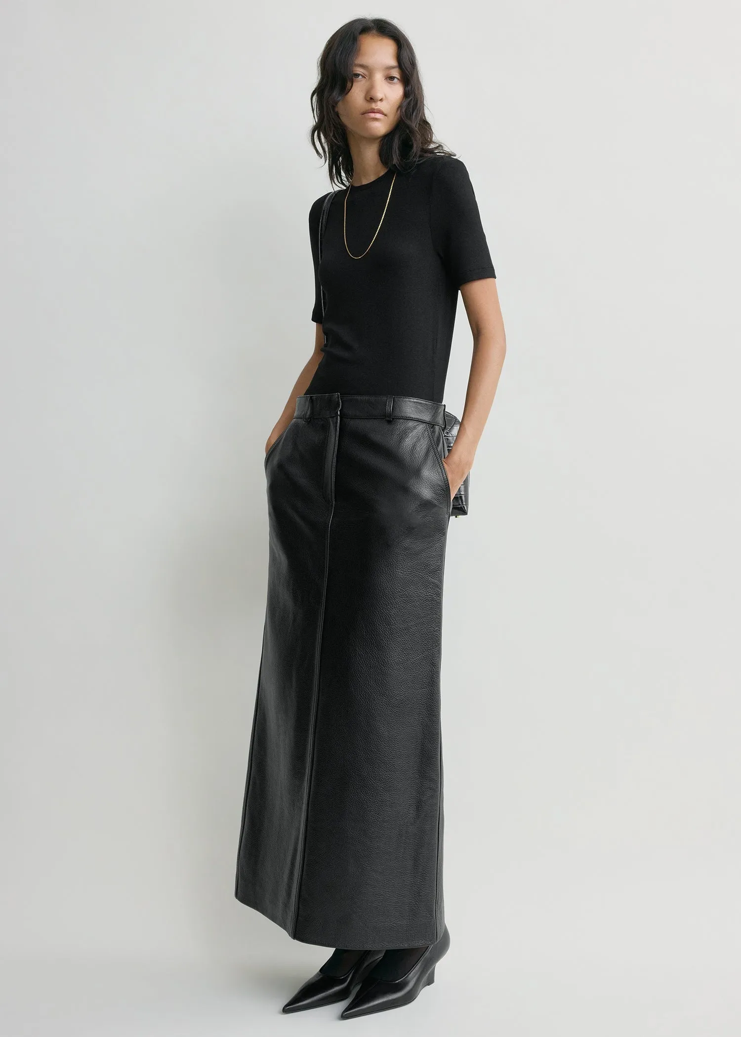 Classic jersey tee black sold by Toteme product image thumbnail 2