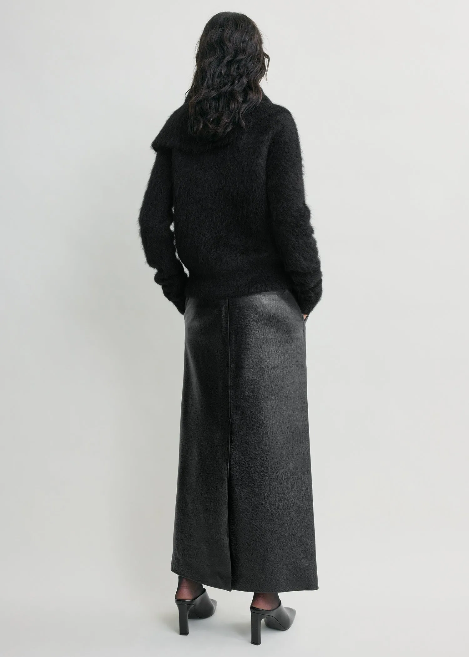 Funnel alpaca-blend knit black sold by Toteme product image thumbnail 3