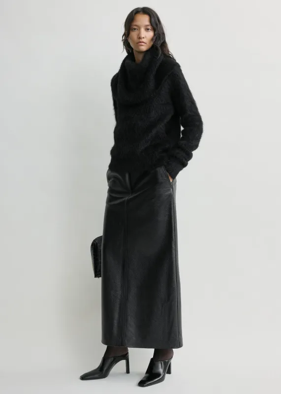 Funnel alpaca-blend knit black sold by Toteme